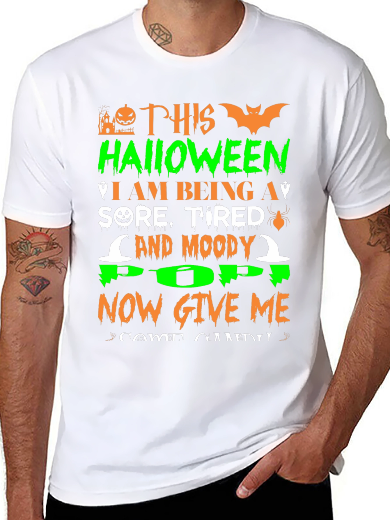 Halloween Sore Tired Moody Pop T-Shirt