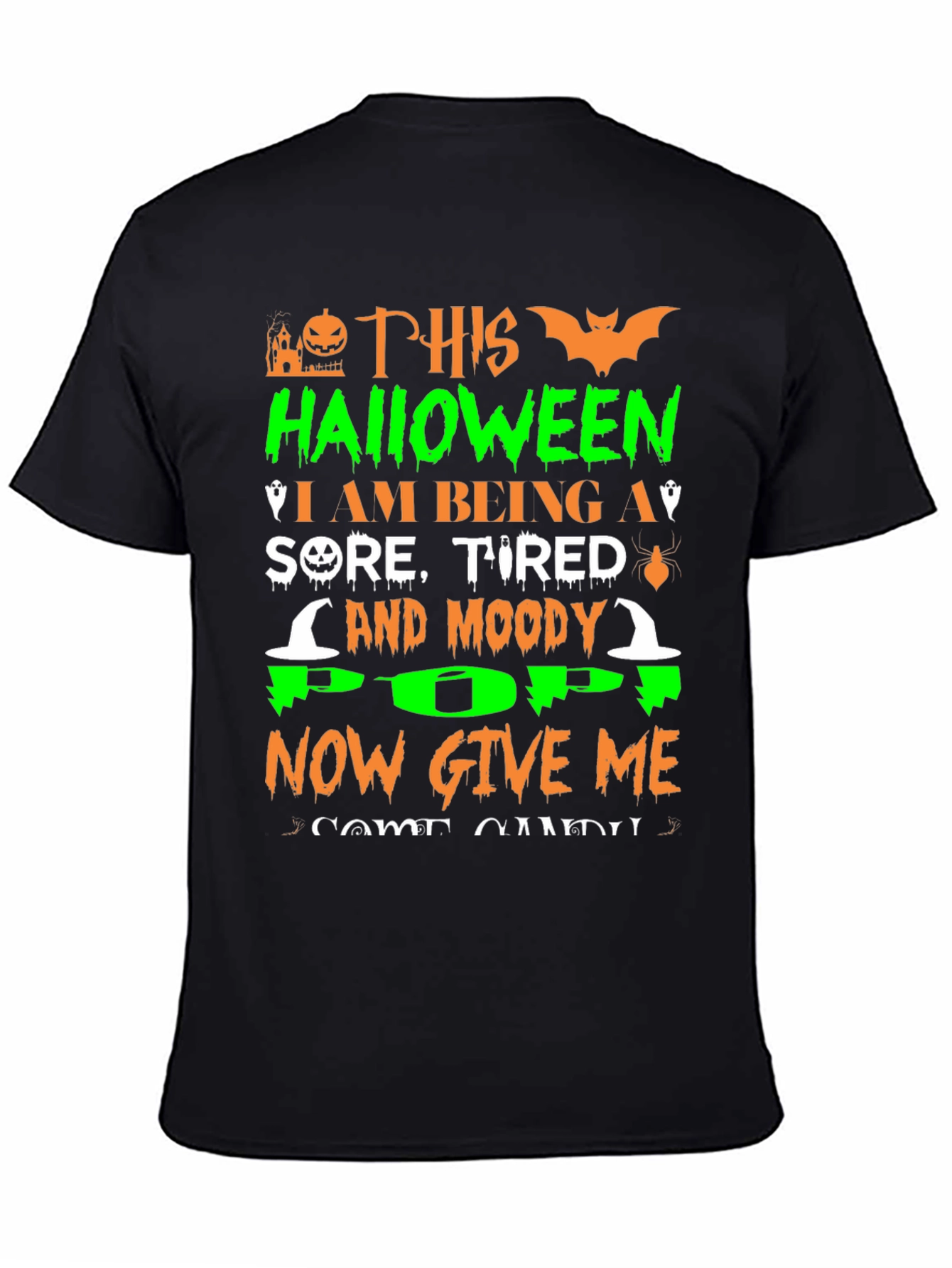 Halloween Sore Tired Moody Pop T-Shirt