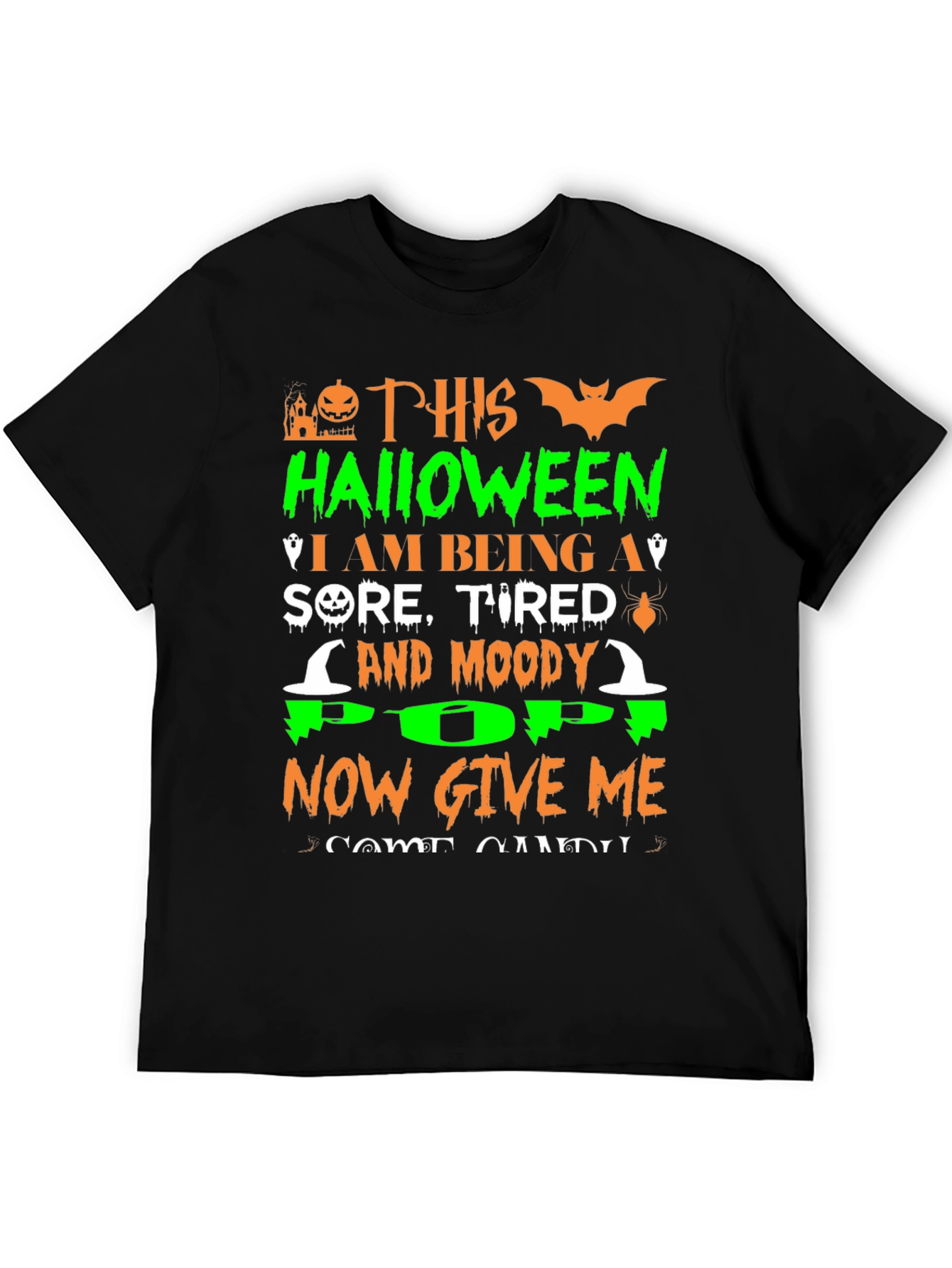 Halloween Sore Tired Moody Pop T-Shirt