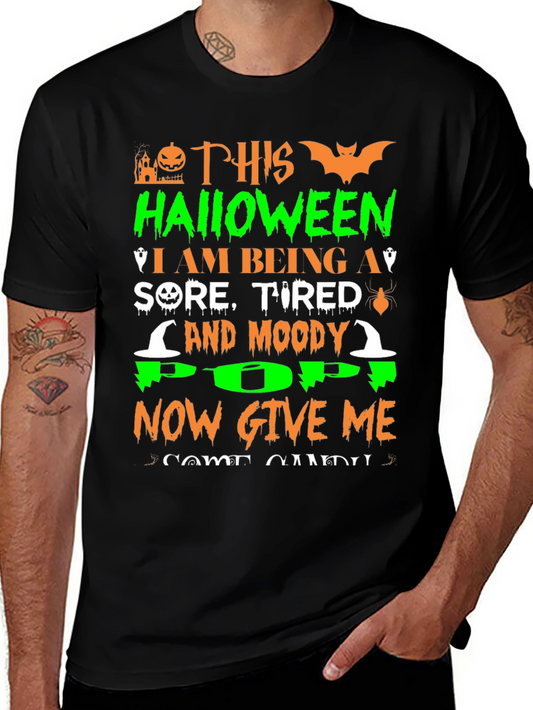 Halloween Sore Tired Moody Pop T-Shirt