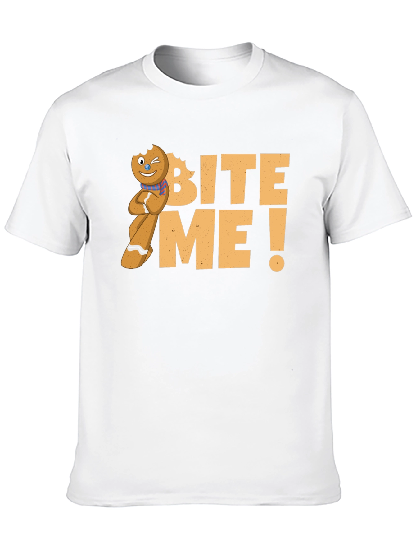 Bite Me! Gingerbread Man Graphic T-Shirt