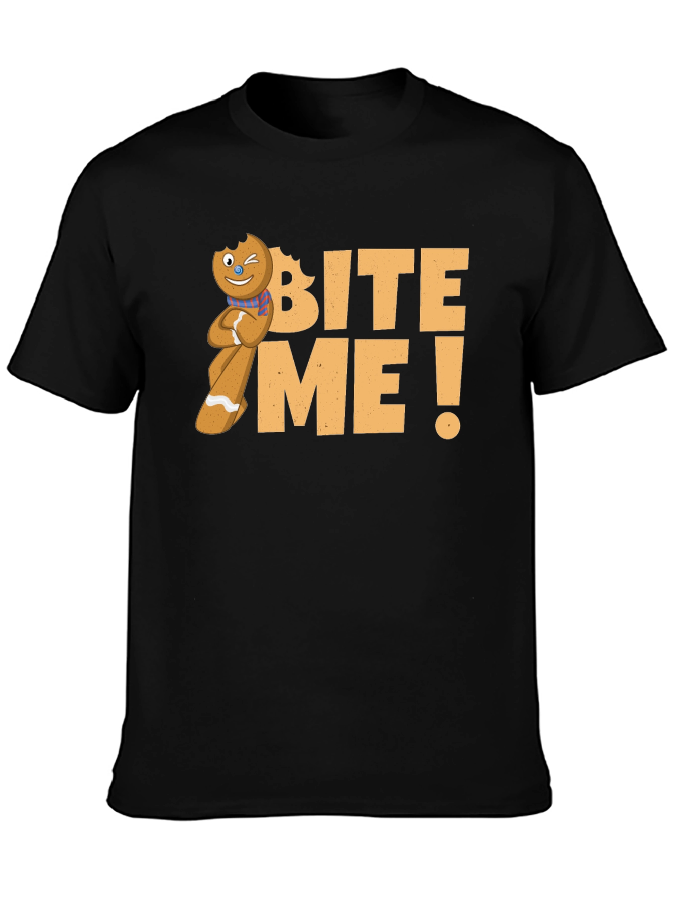 Bite Me! Gingerbread Man Graphic T-Shirt