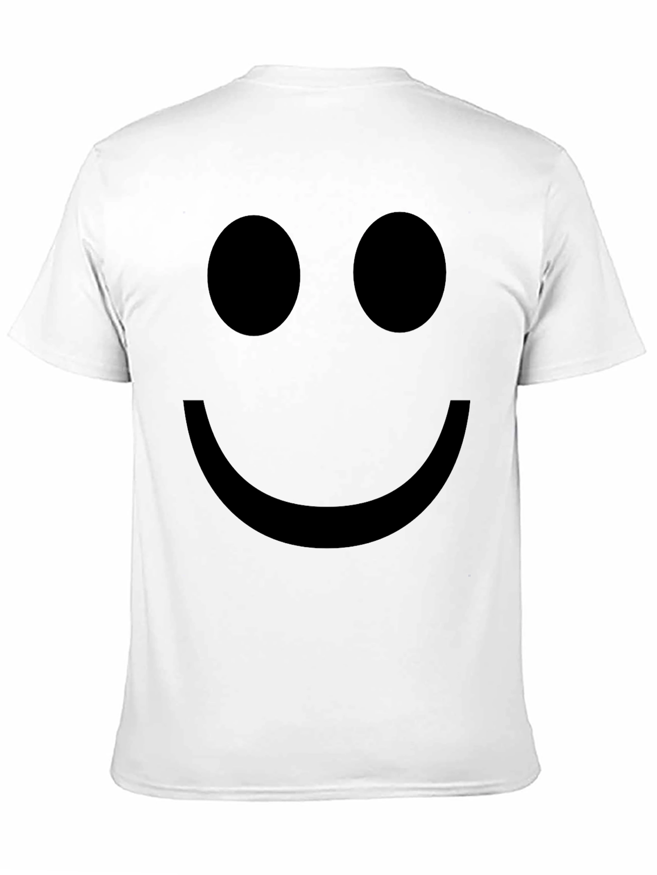 Smiley Face Black Tee - Simple & Stylish