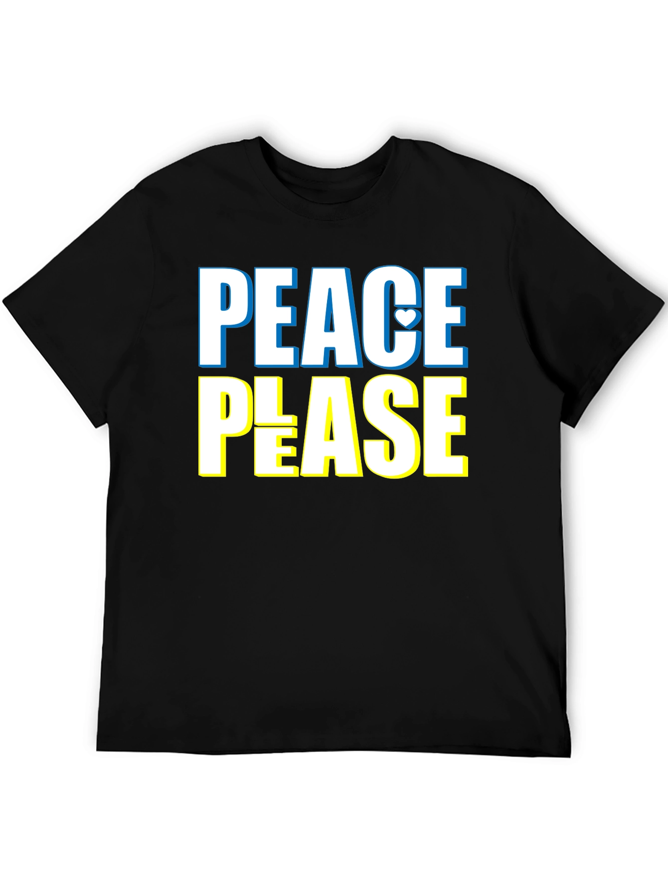 Peace Please Graphic Tee - Stand for Ukraine