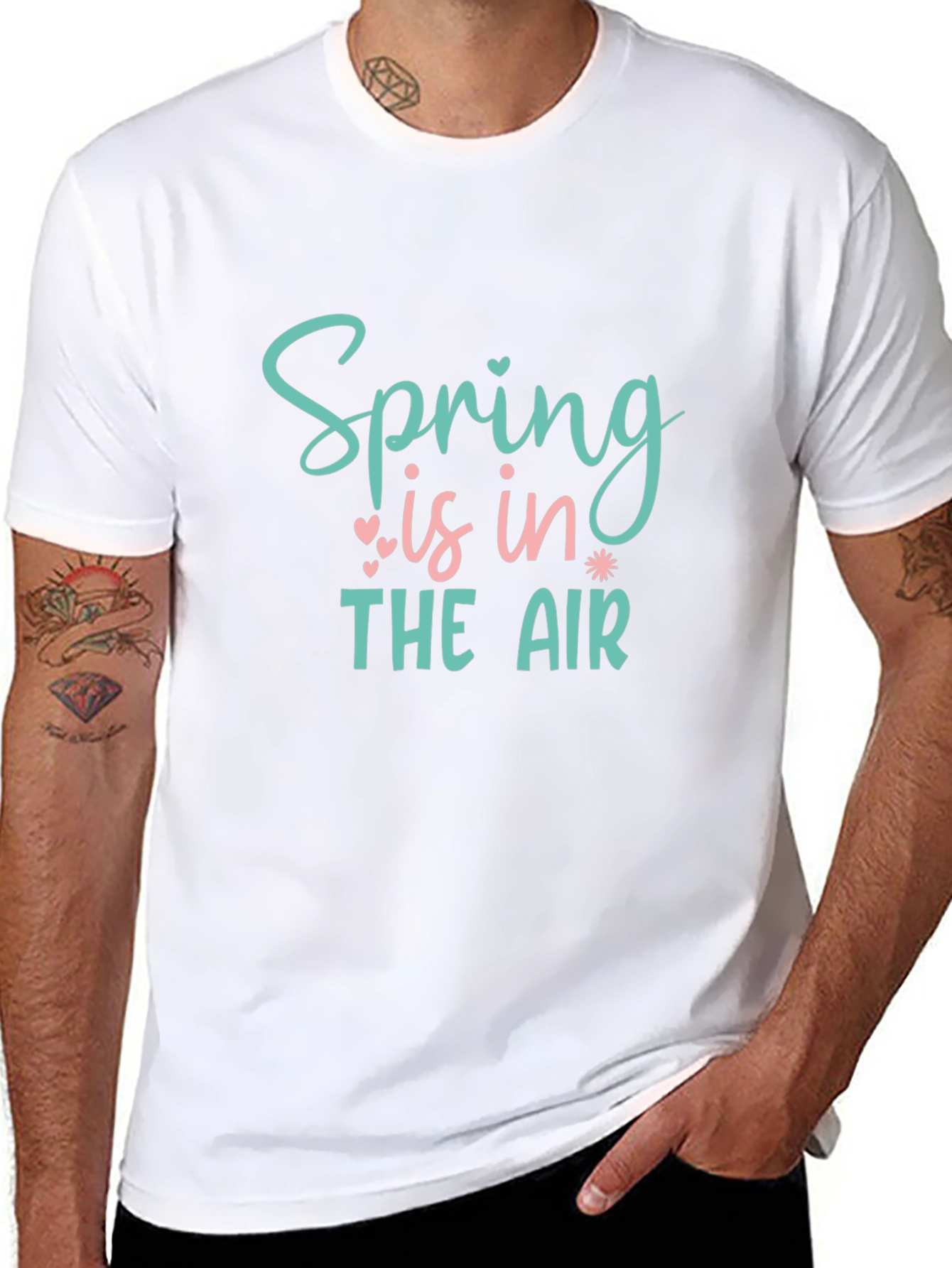 Spring is in the Air Graphic Tee - Black