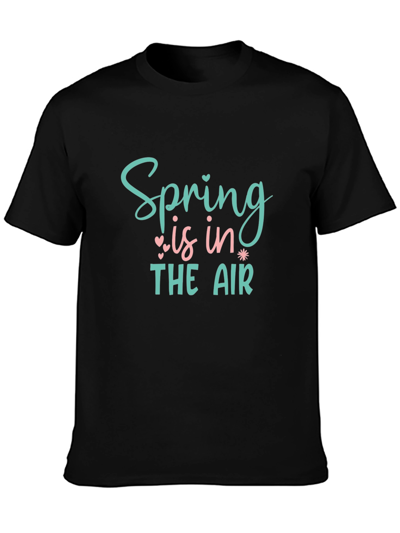 Spring is in the Air Graphic Tee - Black