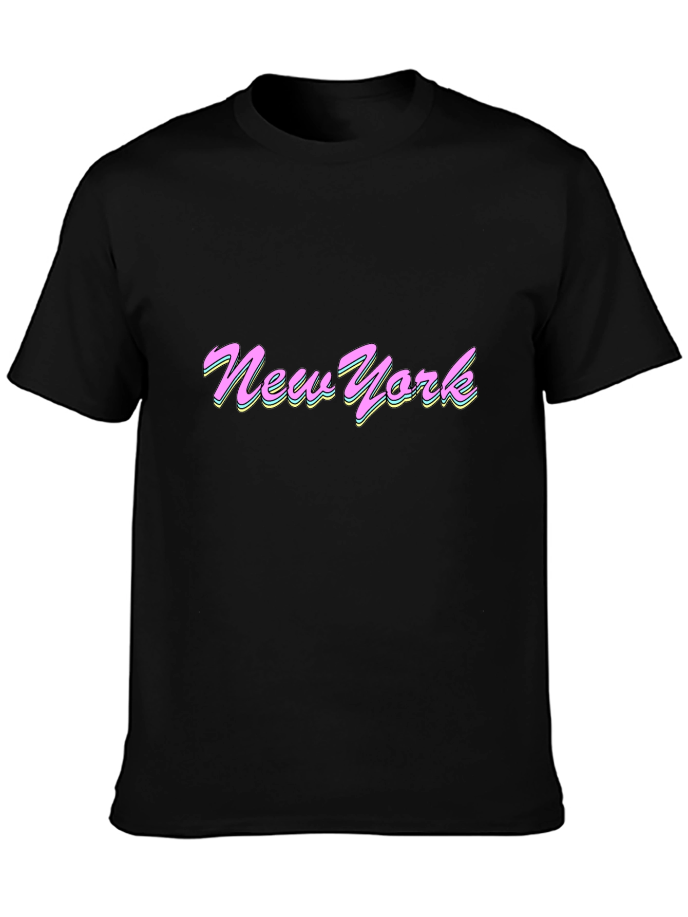 Retro New York Graphic Tee - Black