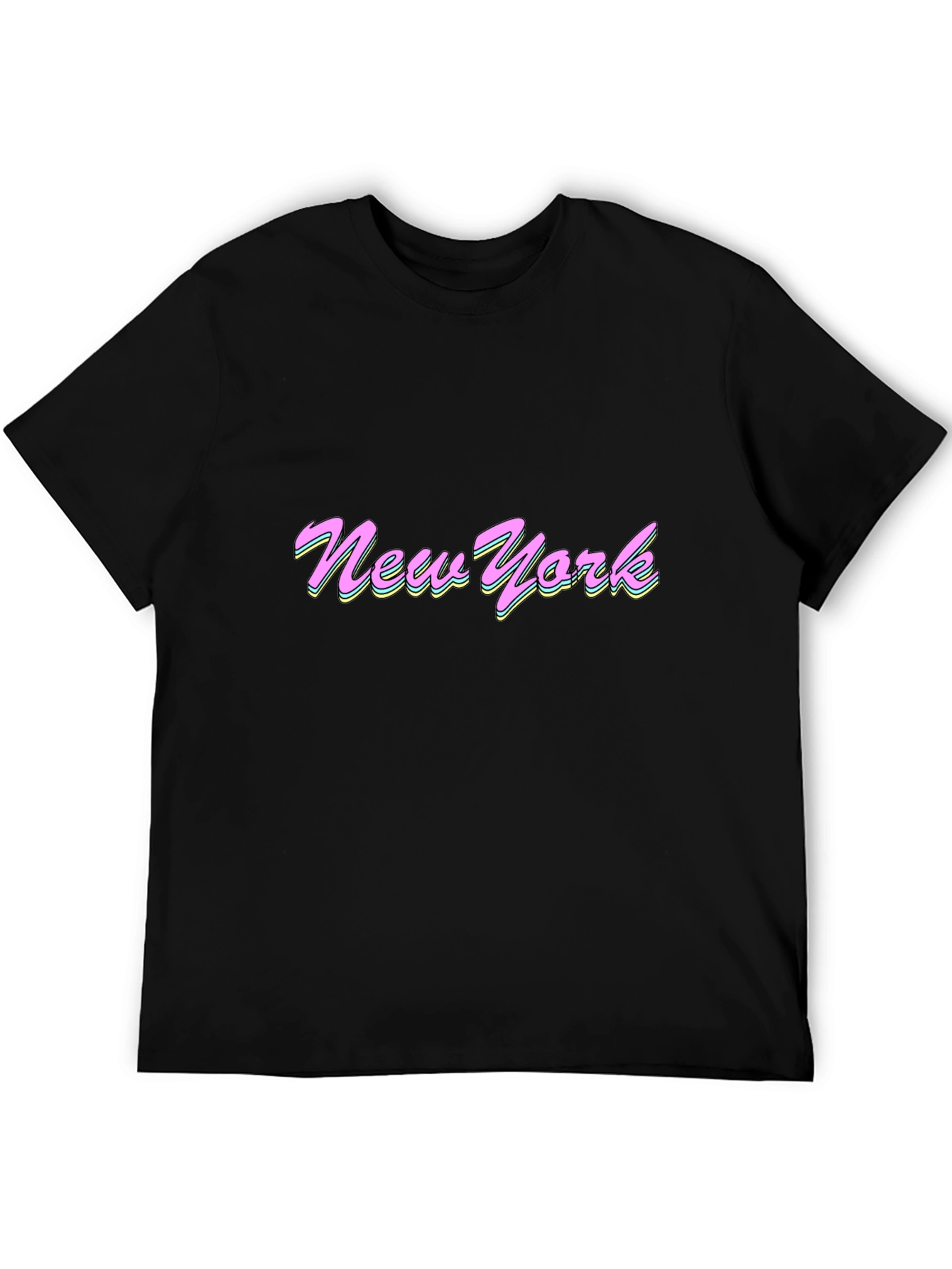 Retro New York Graphic Tee - Black