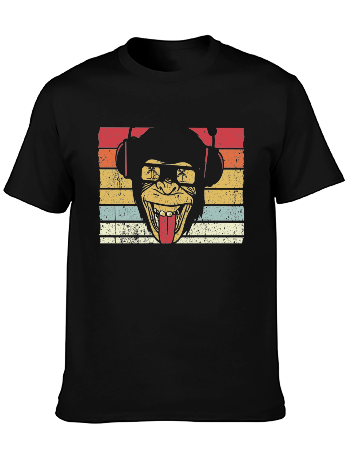 Retro Monkey DJ T-Shirt