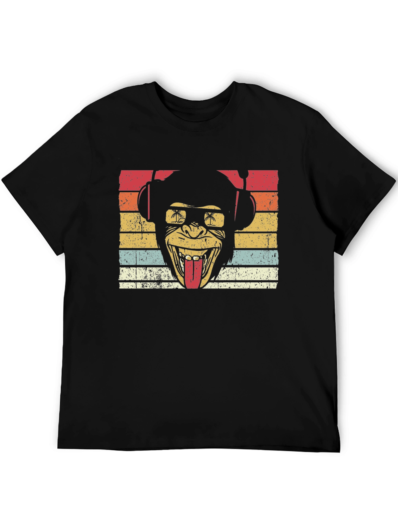 Retro Monkey DJ T-Shirt