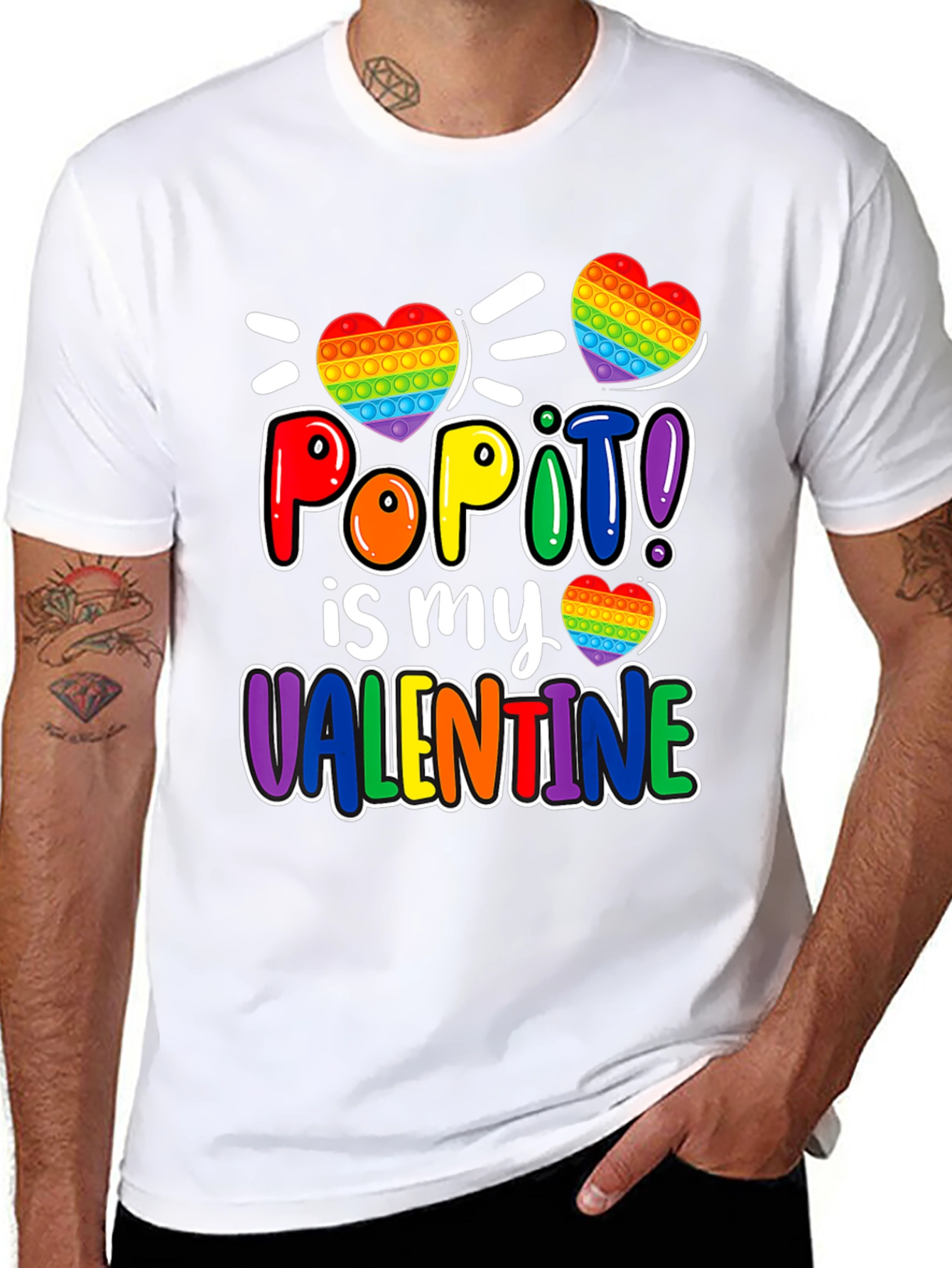 Pop It Valentines Day T-Shirt