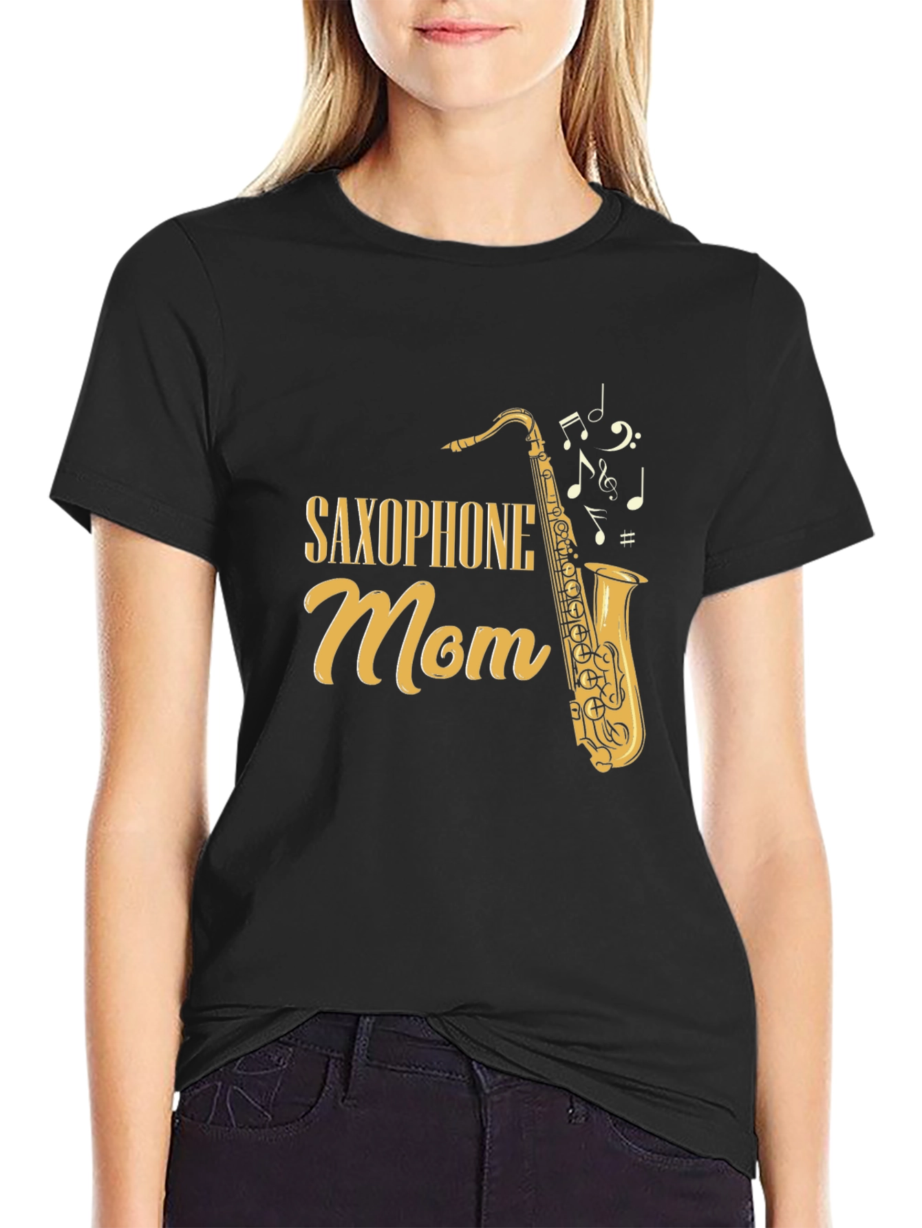 Saxophone Mom T-Shirt - Music Lovers Tee