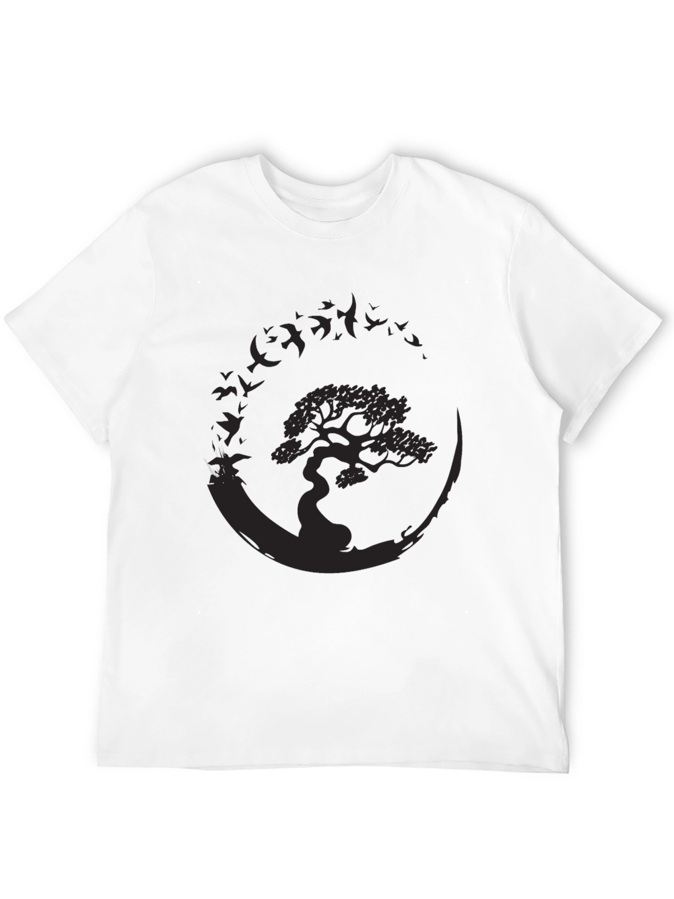 Bonsai Tree Graphic T-Shirt - Nature Inspired Design
