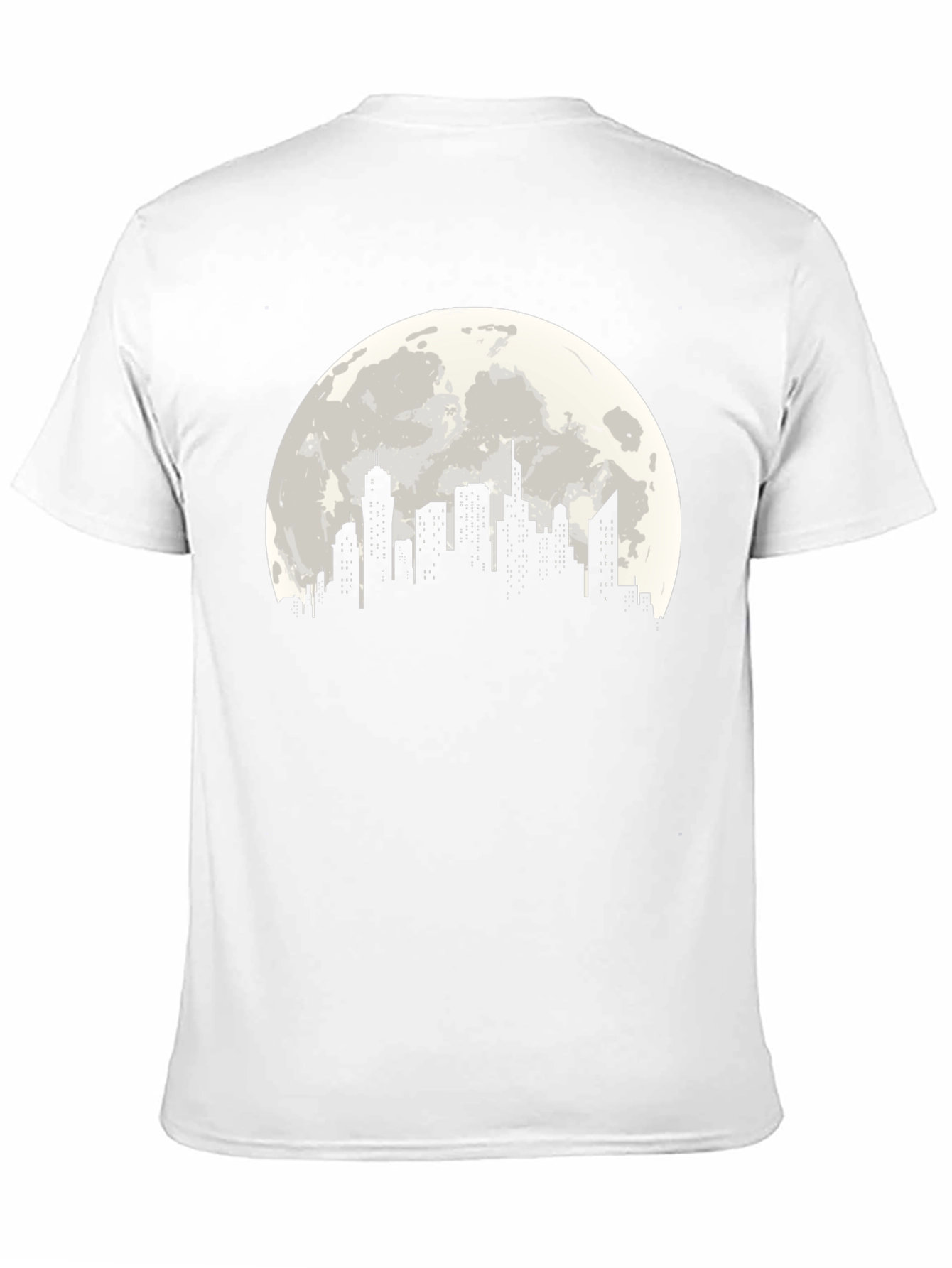 Cityscape Moon Graphic Tee - Black