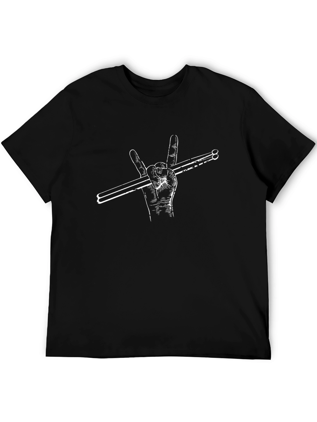Rock On Drummer T-Shirt - Music Fan Tee