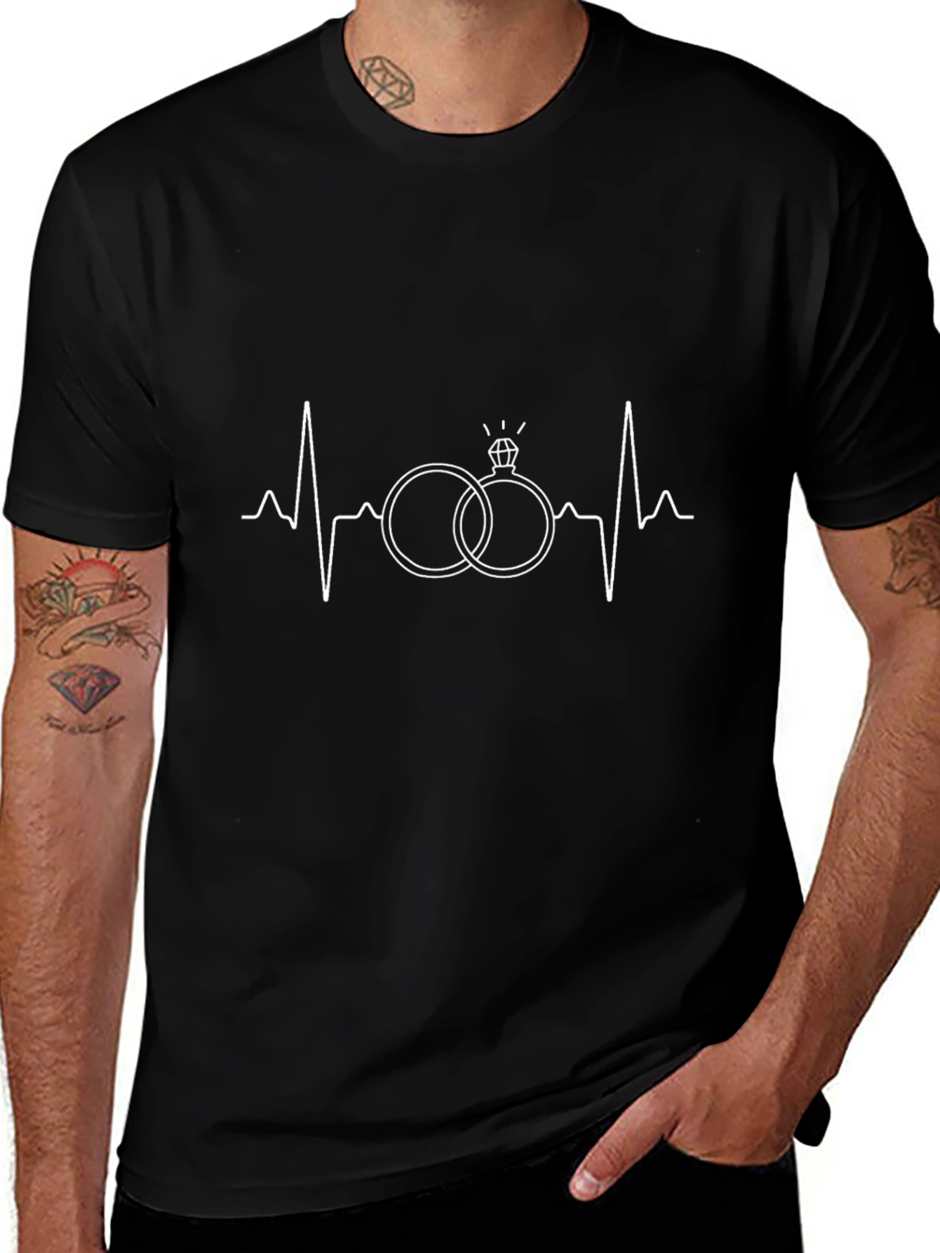 Heartbeat Wedding Ring T-Shirt