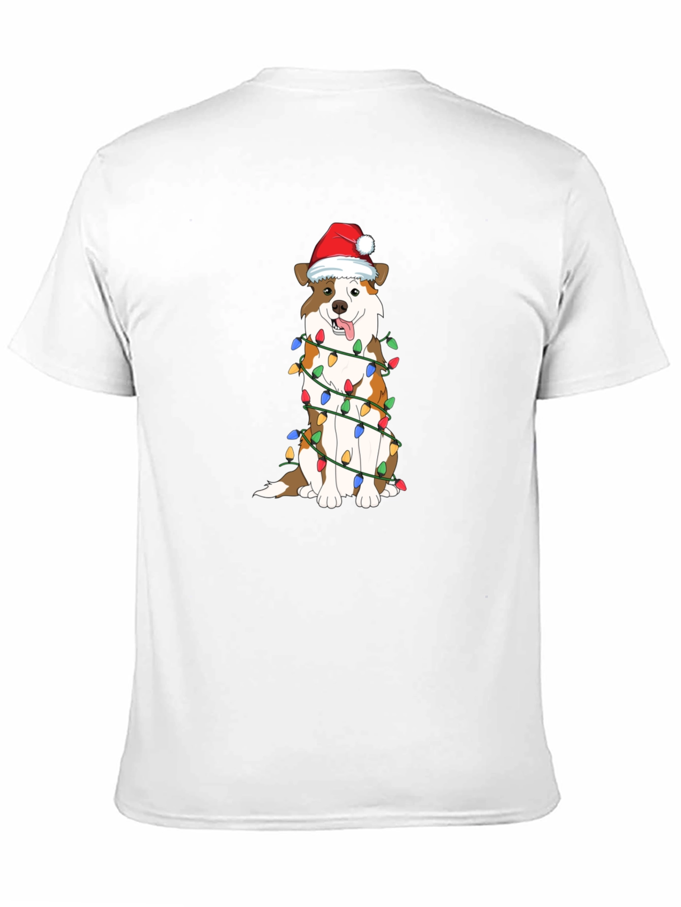 Festive Dog Christmas Lights T-Shirt
