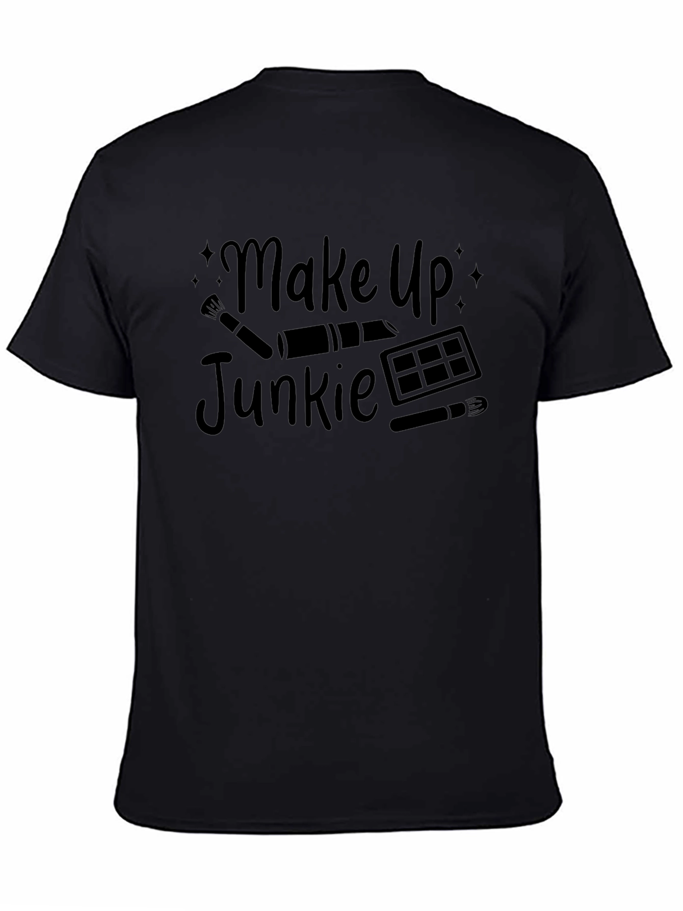 Make Up Junkie Black T-Shirt