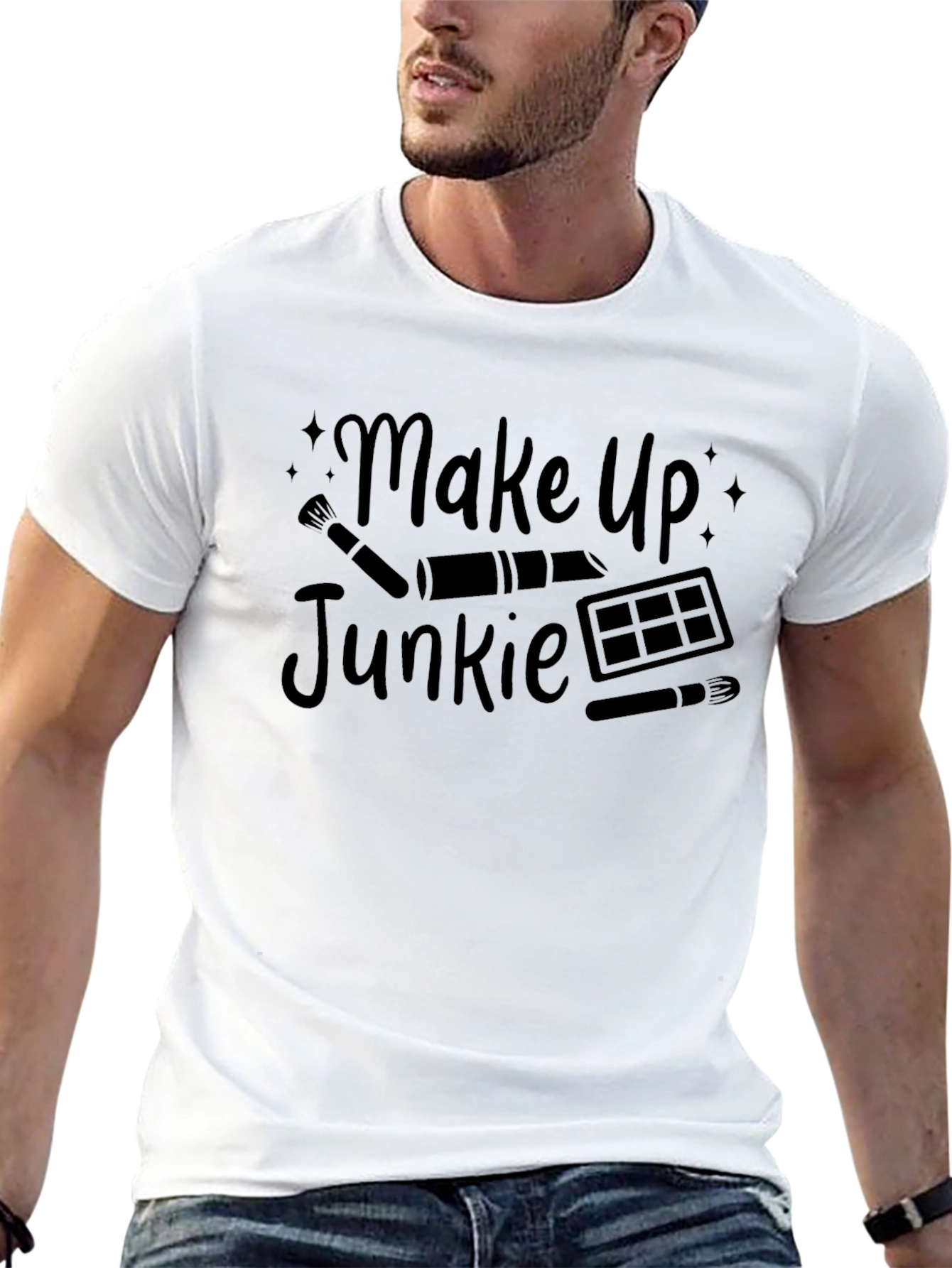 Make Up Junkie Black T-Shirt