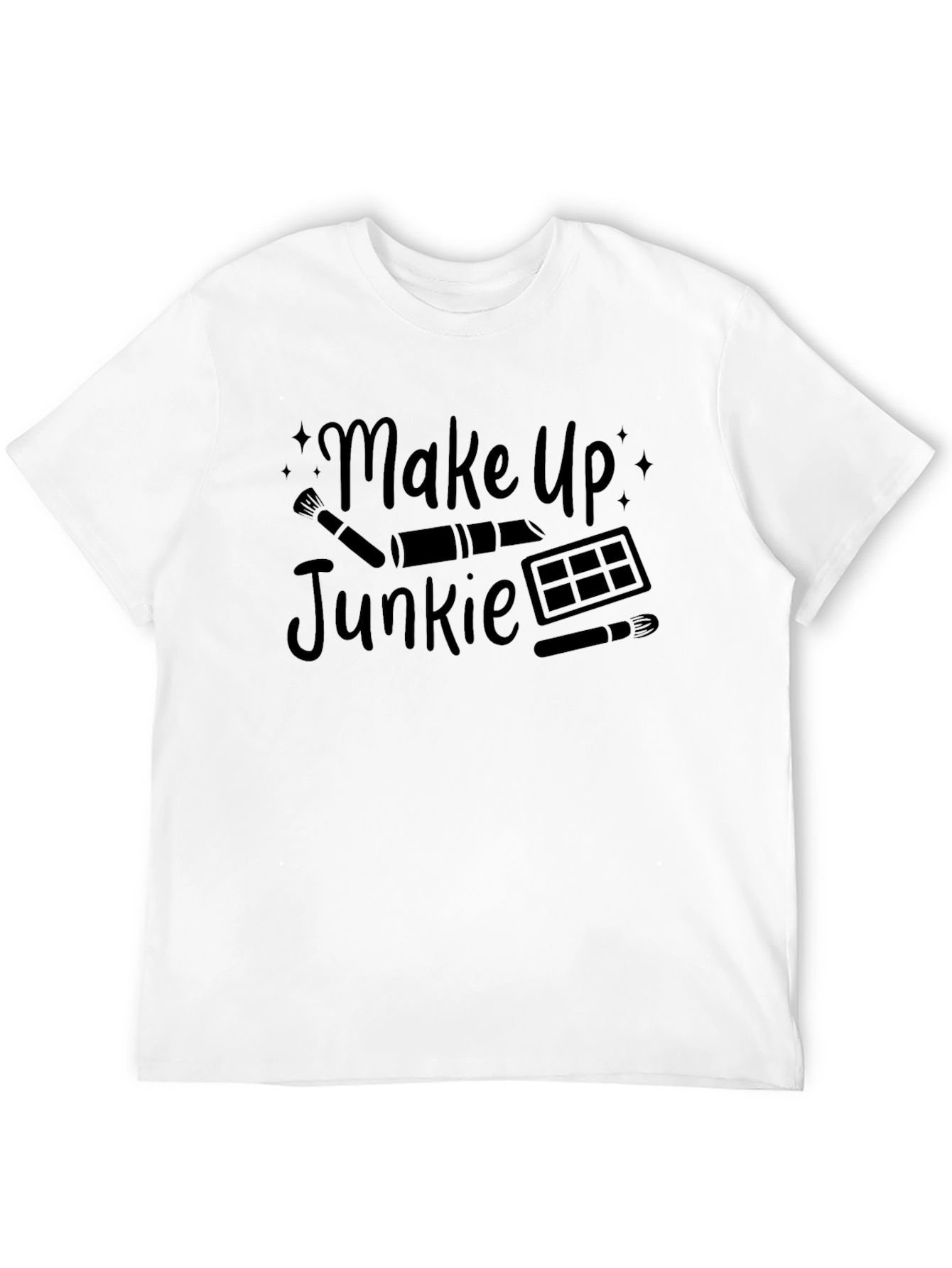 Make Up Junkie Black T-Shirt