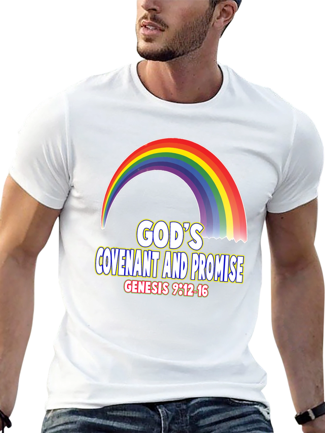 Gods Covenant Promise Rainbow T-Shirt