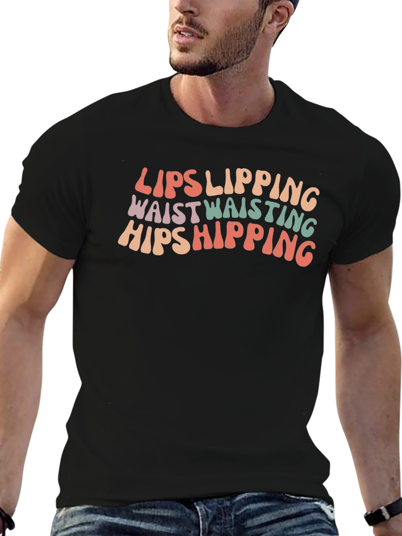 Lips Hips T-Shirt Fun Trendy Top