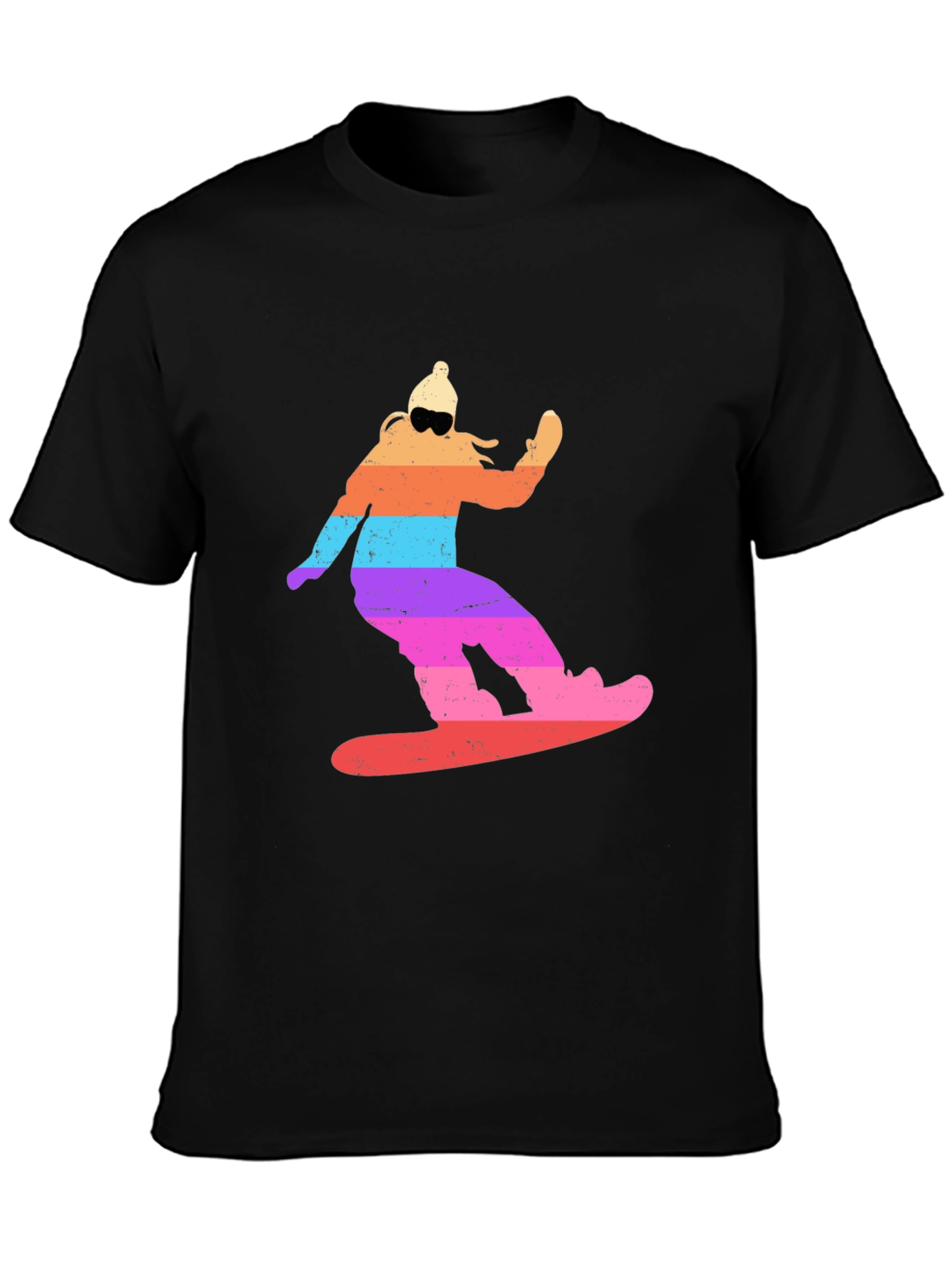 Retro Snowboarder Tee - Cool Winter Sports T-Shirt