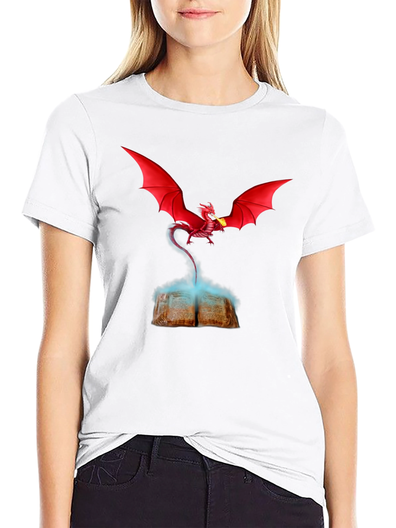 Dragon Book T-Shirt - Unleash the Magic!