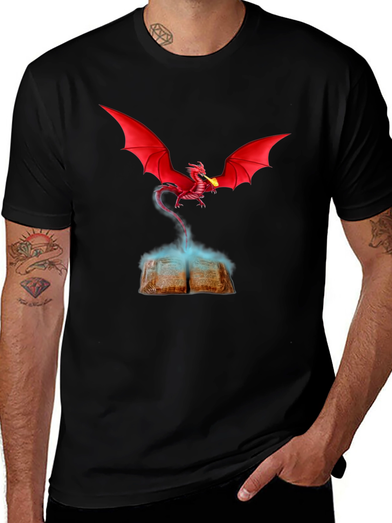 Dragon Book T-Shirt - Unleash the Magic!