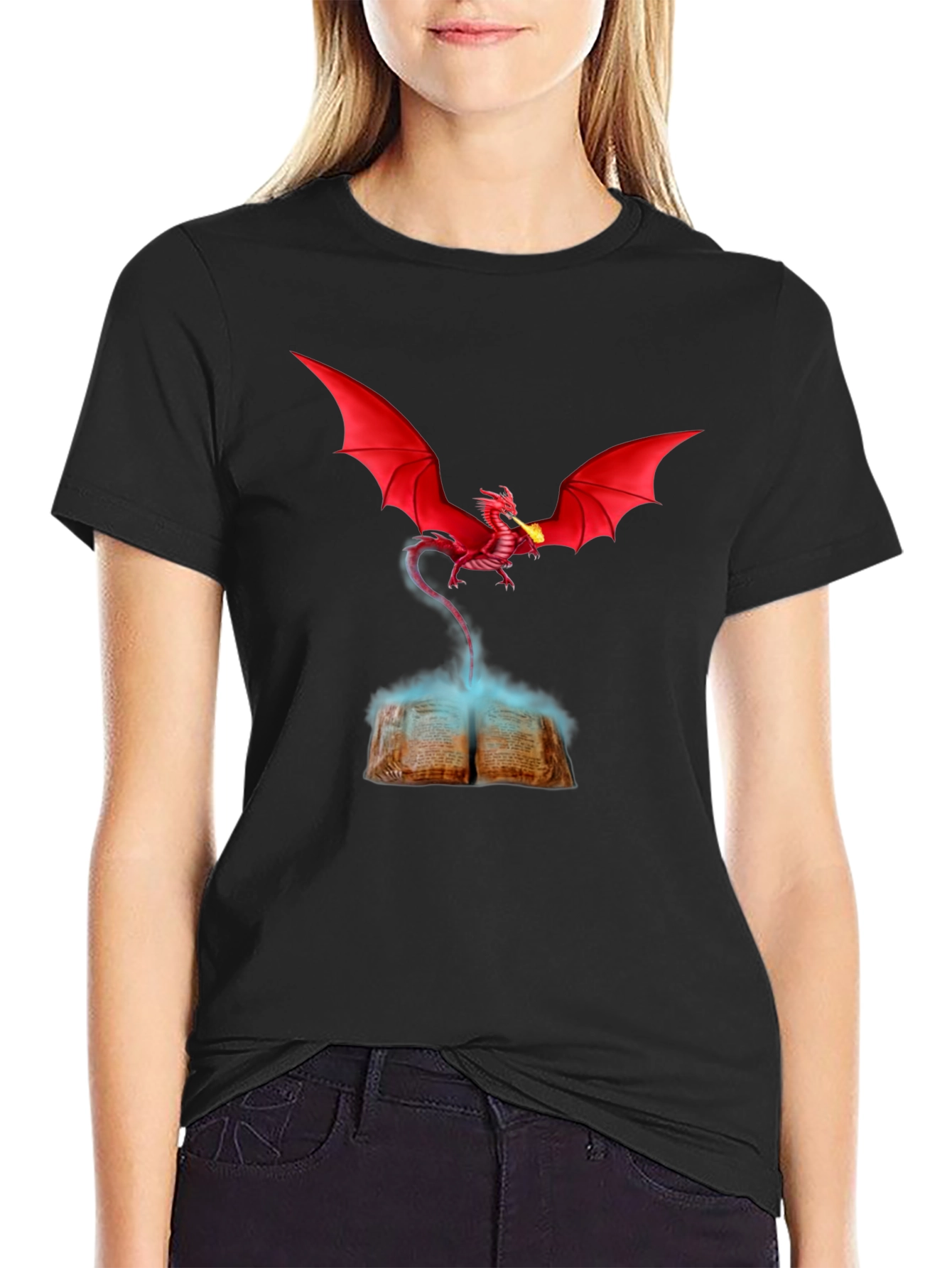 Dragon Book T-Shirt - Unleash the Magic!