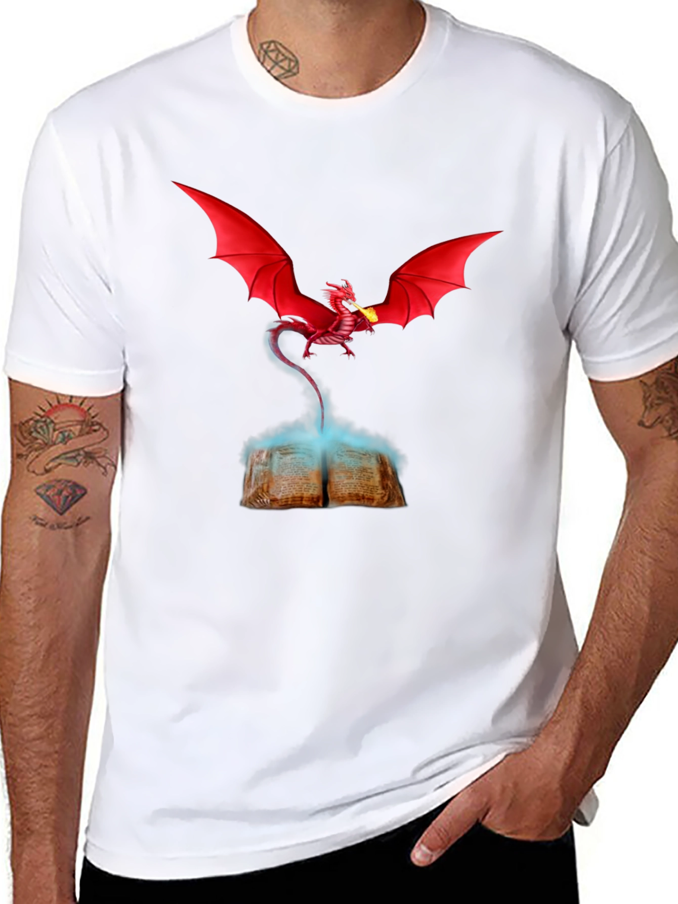 Dragon Book T-Shirt - Unleash the Magic!