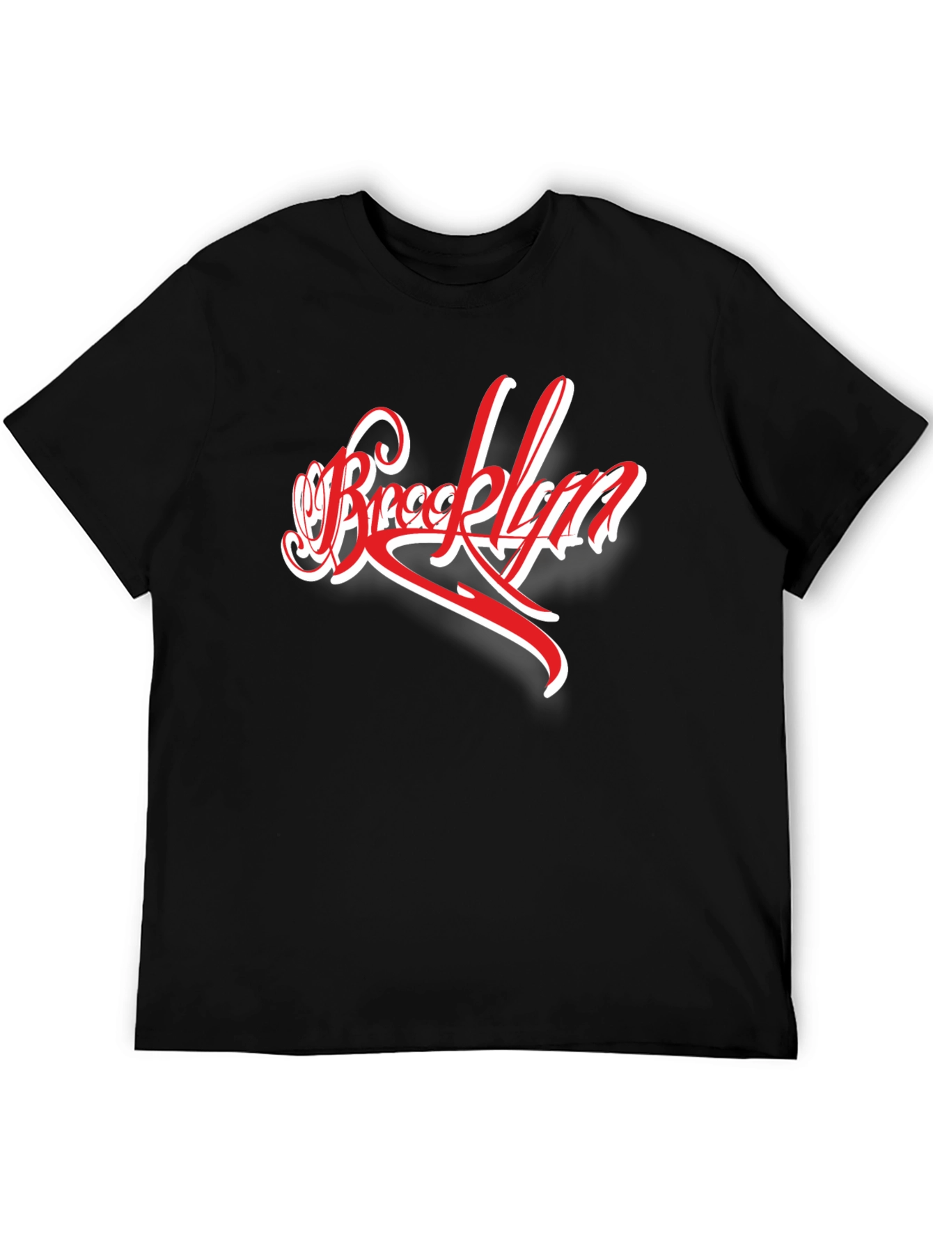 Brooklyn Script Graphic Tee - Stylish Black T-Shirt