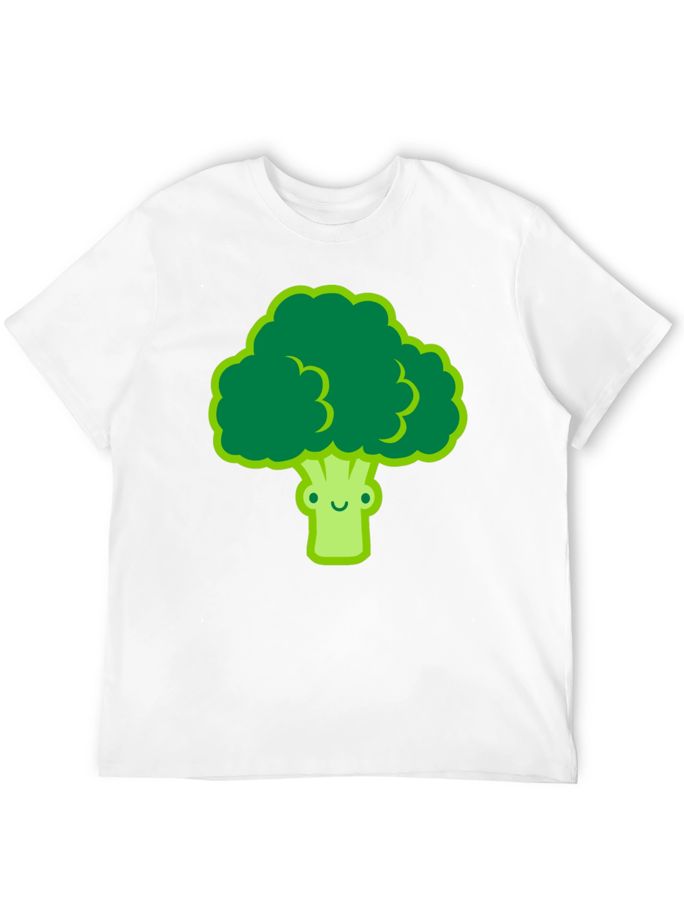 Cute Broccoli Graphic Tee - Black T-Shirt