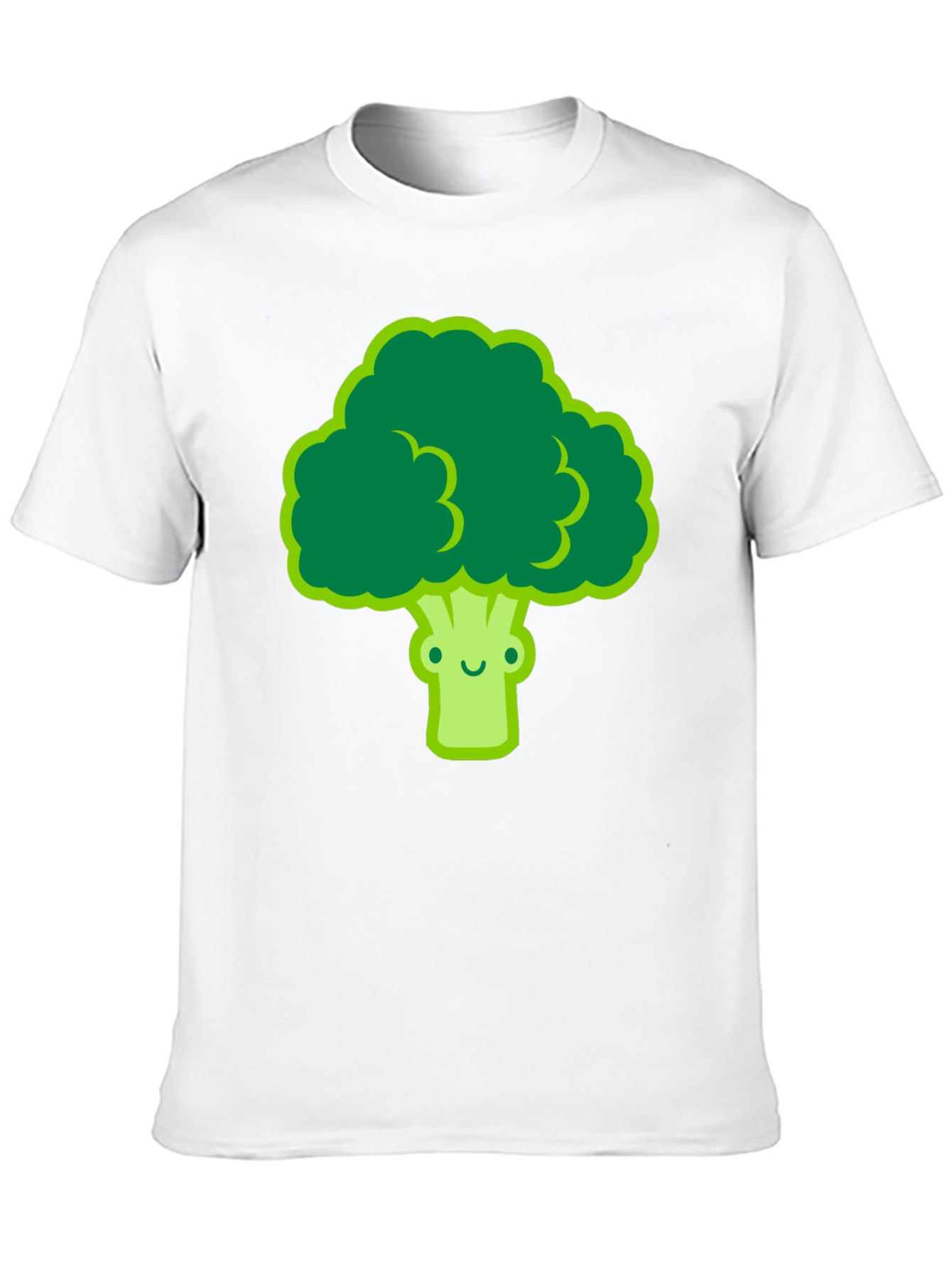 Cute Broccoli Graphic Tee - Black T-Shirt