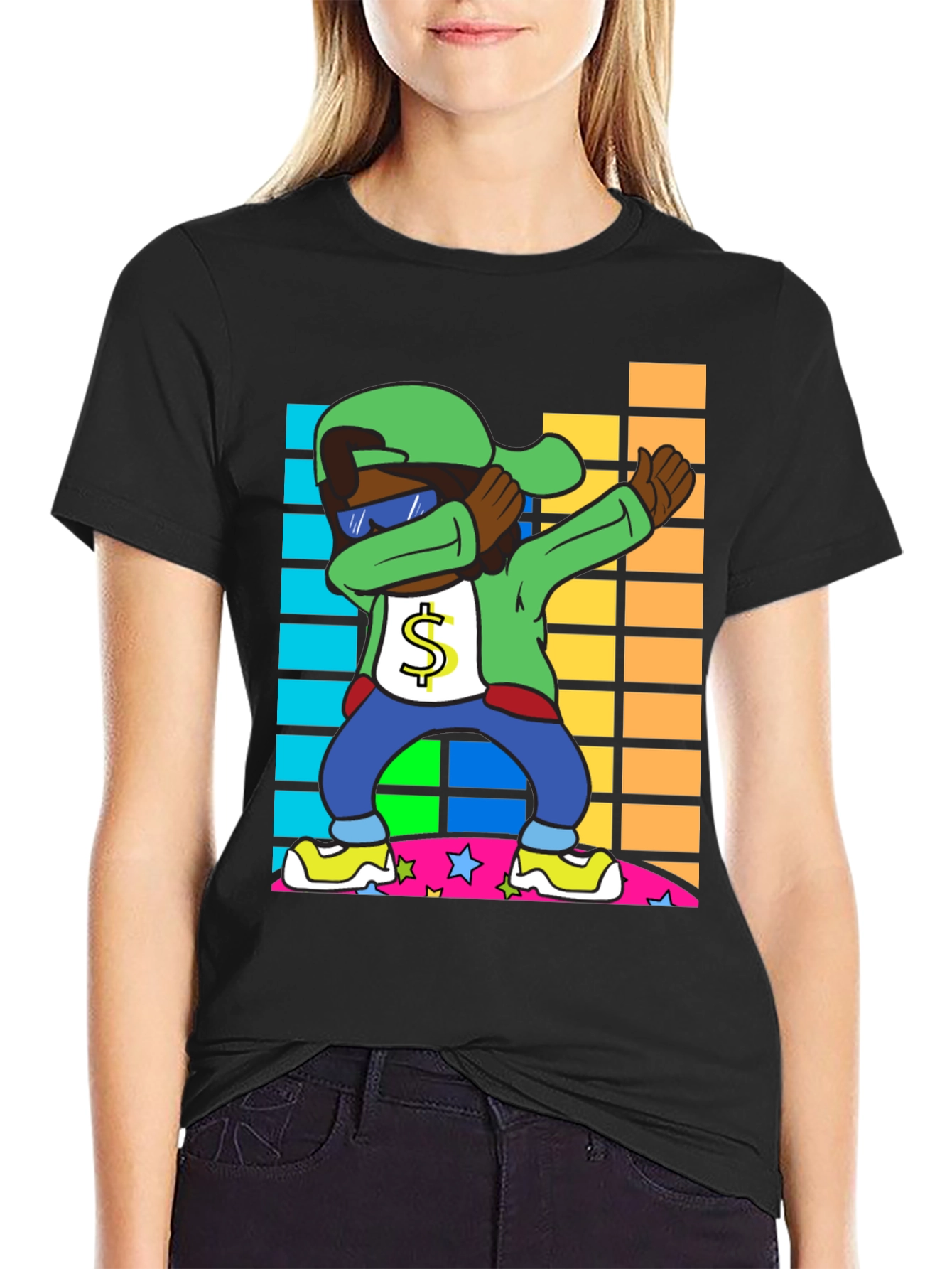 Dabbing Cartoon Character T-Shirt