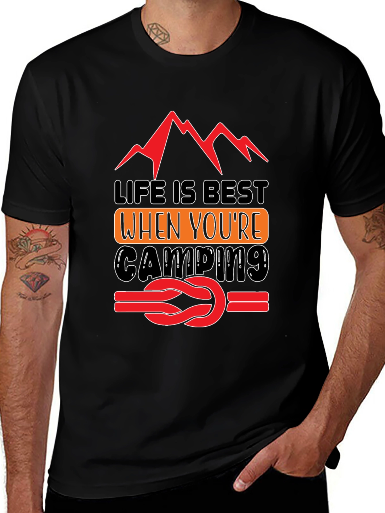 Life is Best Camping Graphic Tee