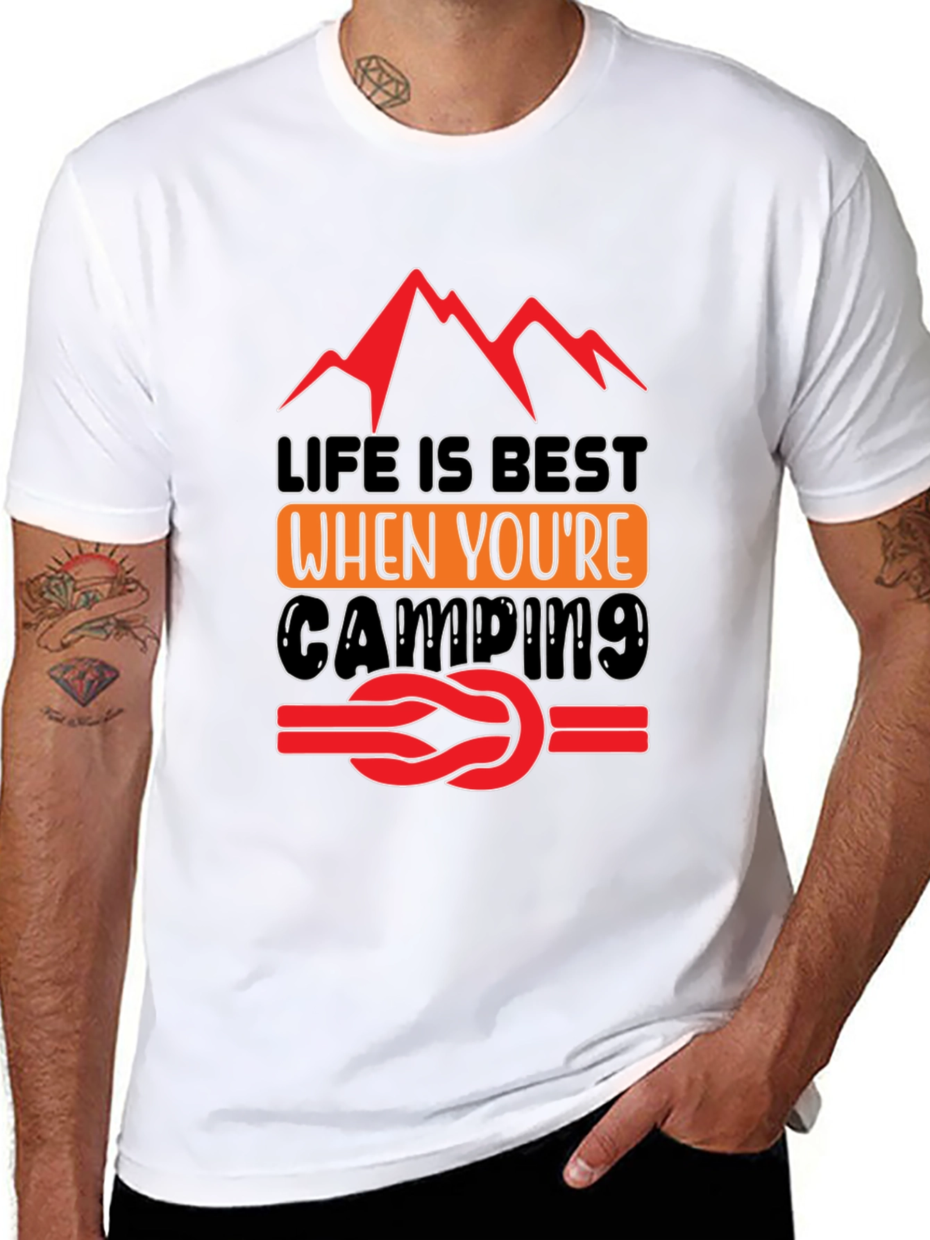 Life is Best Camping Graphic Tee