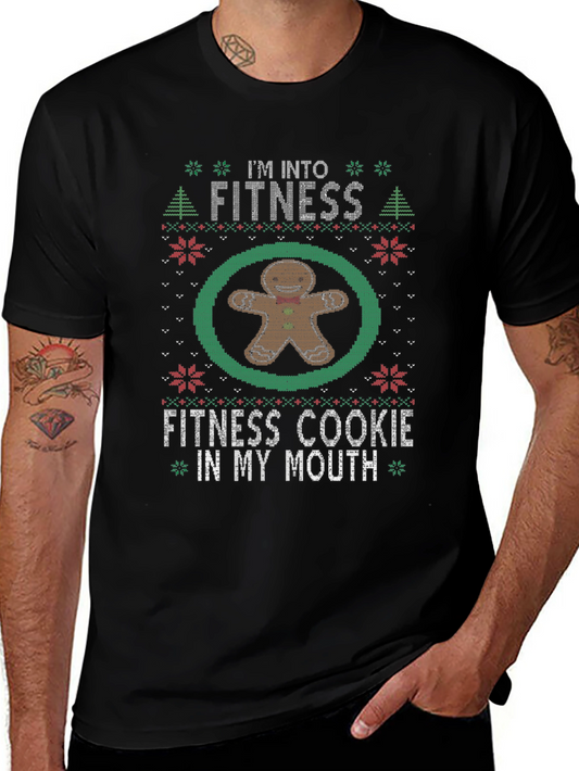 Funny Christmas Fitness Cookie T-Shirt