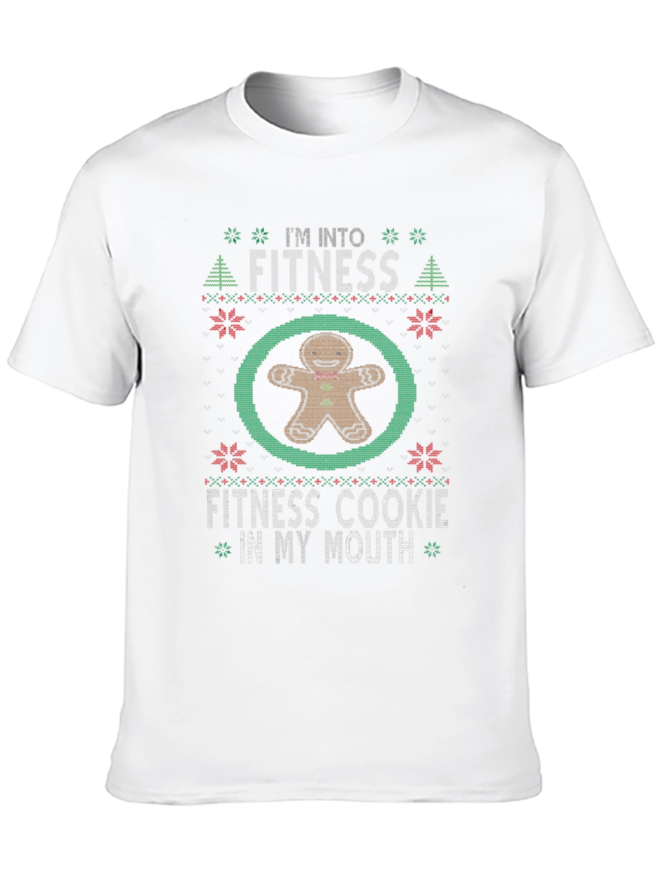 Funny Christmas Fitness Cookie T-Shirt