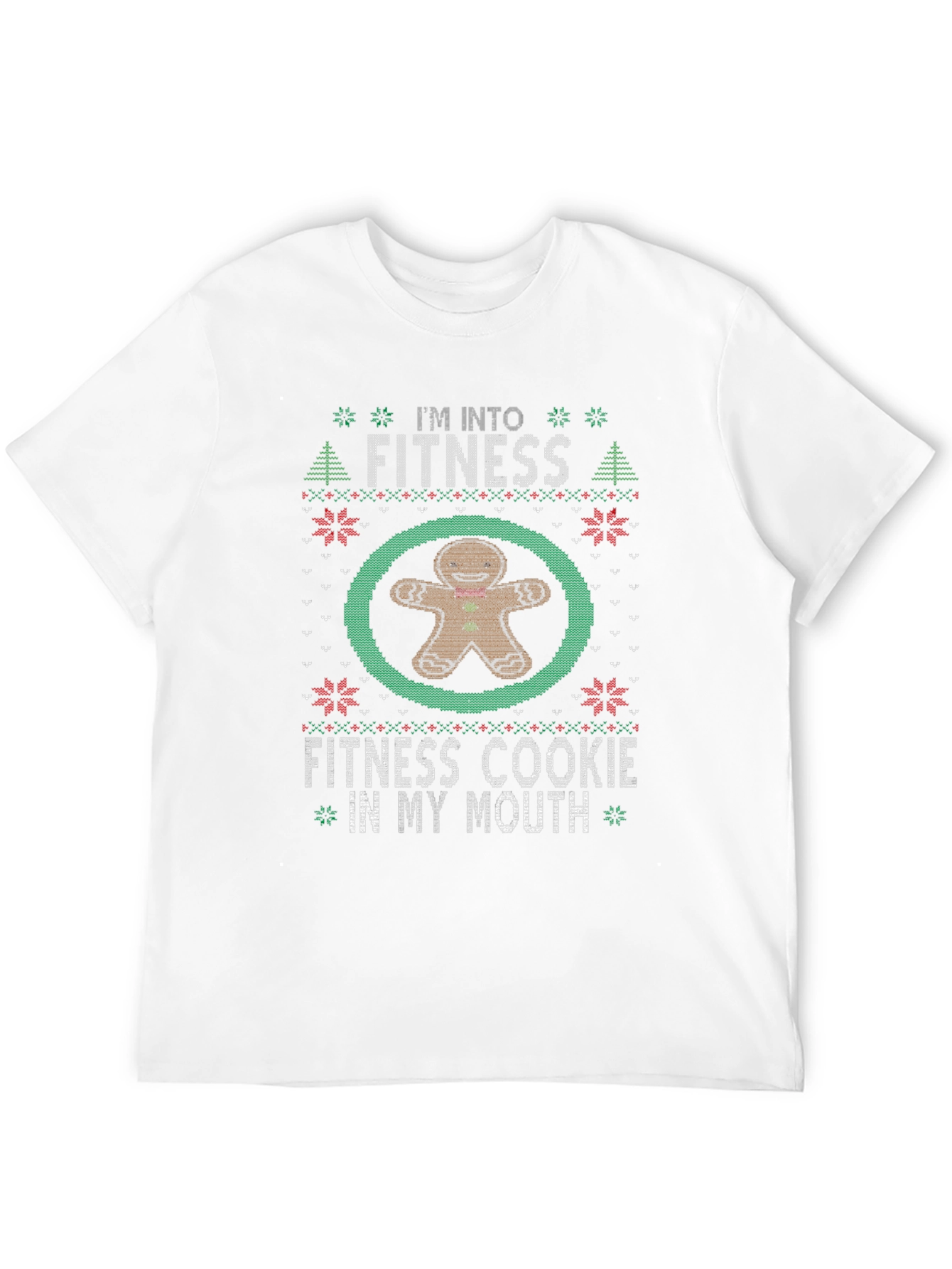 Funny Christmas Fitness Cookie T-Shirt