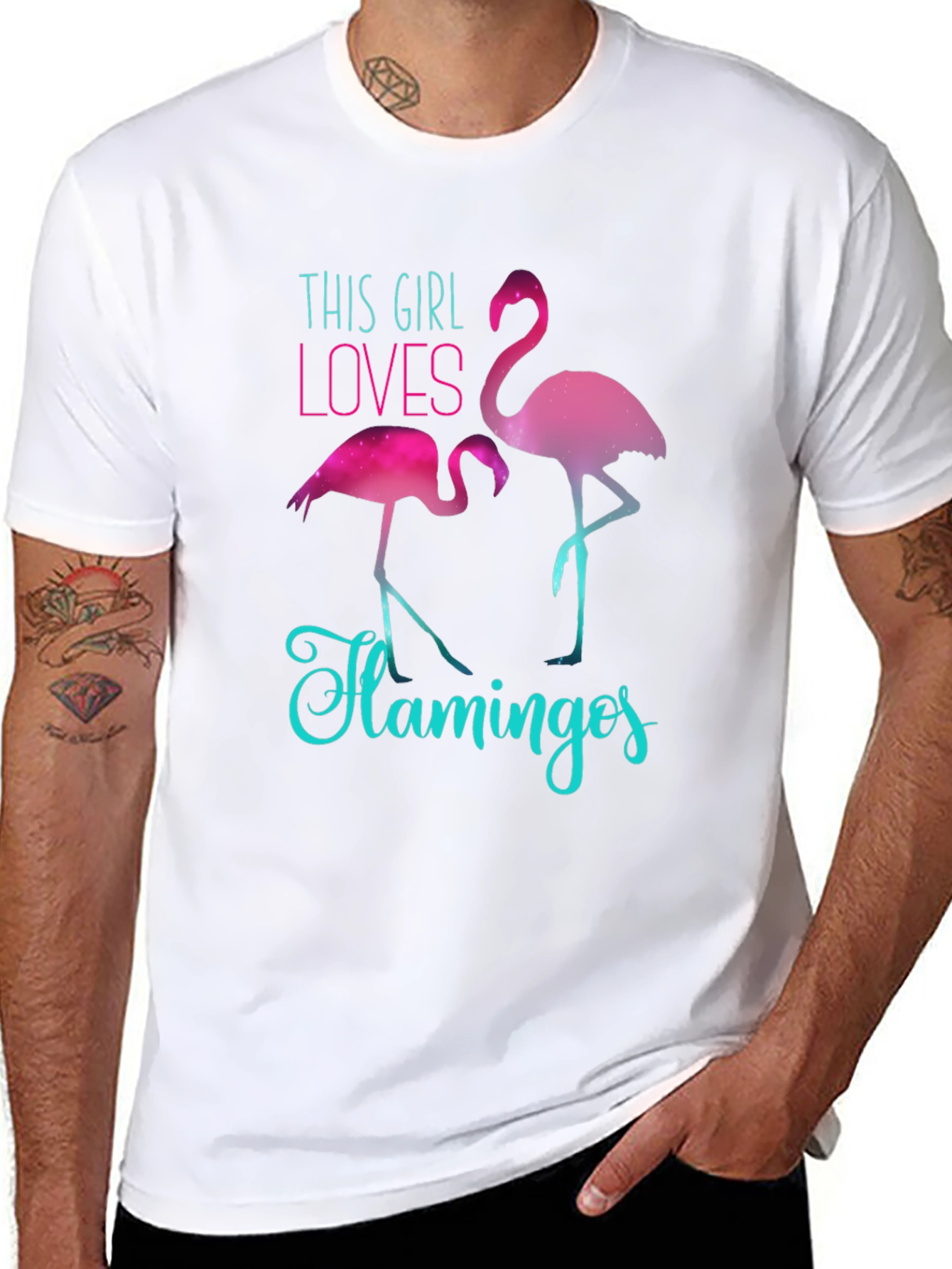 Flamingo Lover Tee - This Girl Loves Flamingos T-Shirt