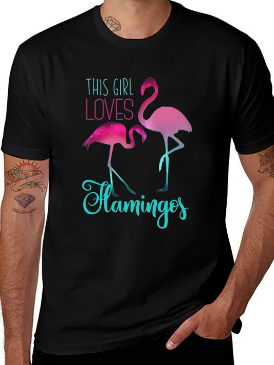 Flamingo Lover Tee - This Girl Loves Flamingos T-Shirt