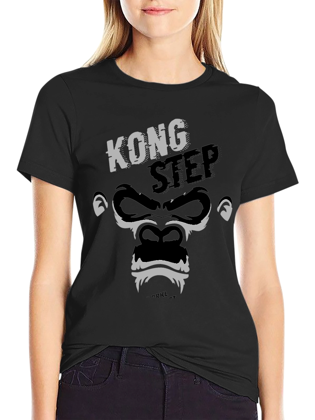 Kong Step Graphic Print Black T-Shirt