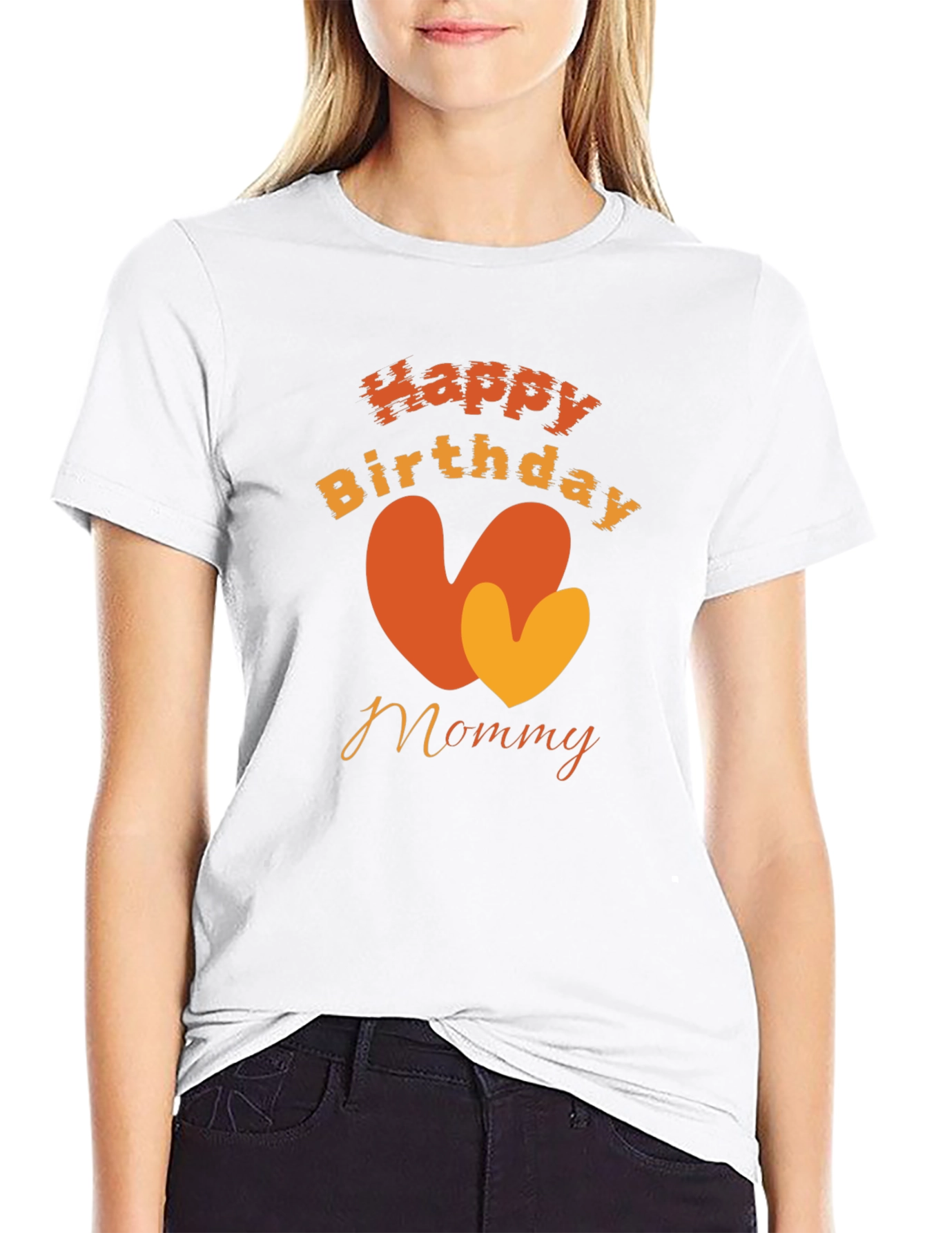Happy Birthday Mommy Black T-Shirt