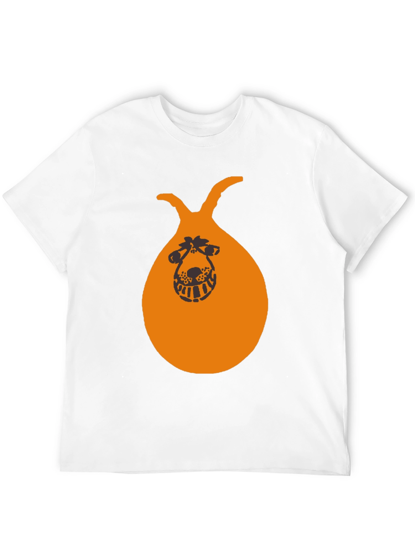 Funny Hopper Ball Graphic Tee - Black Cotton T-Shirt