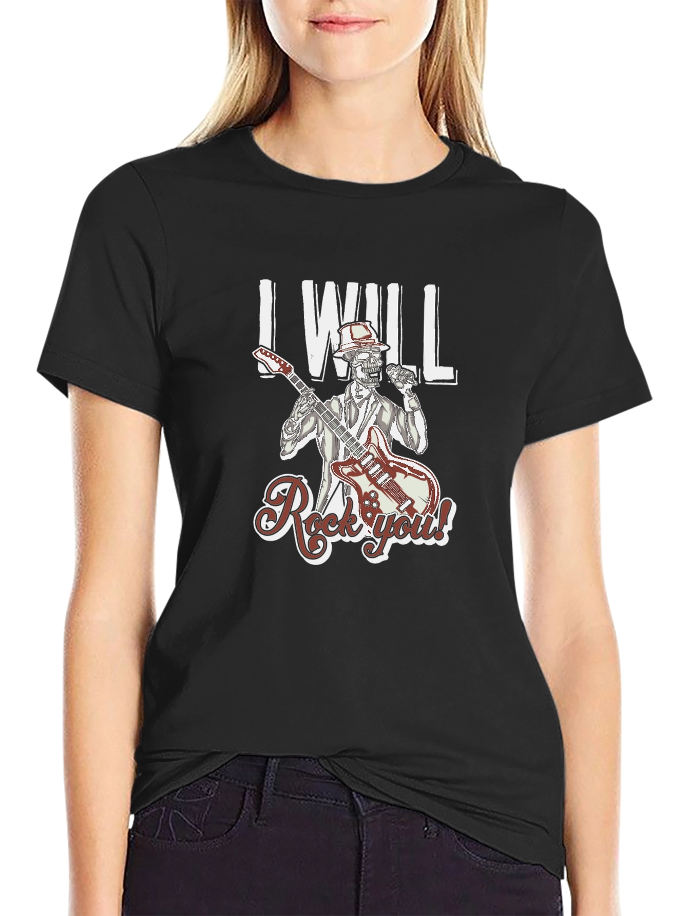 Rock You Skeleton Graphic Tee