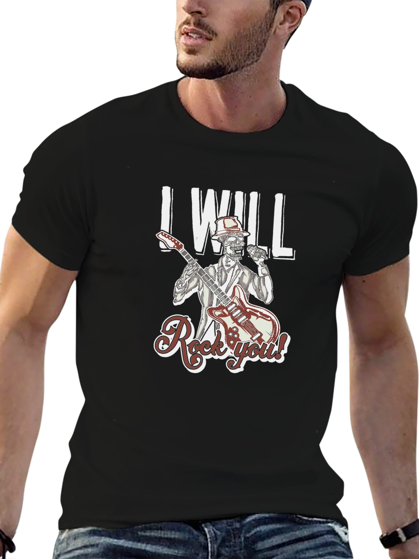 Rock You Skeleton Graphic Tee