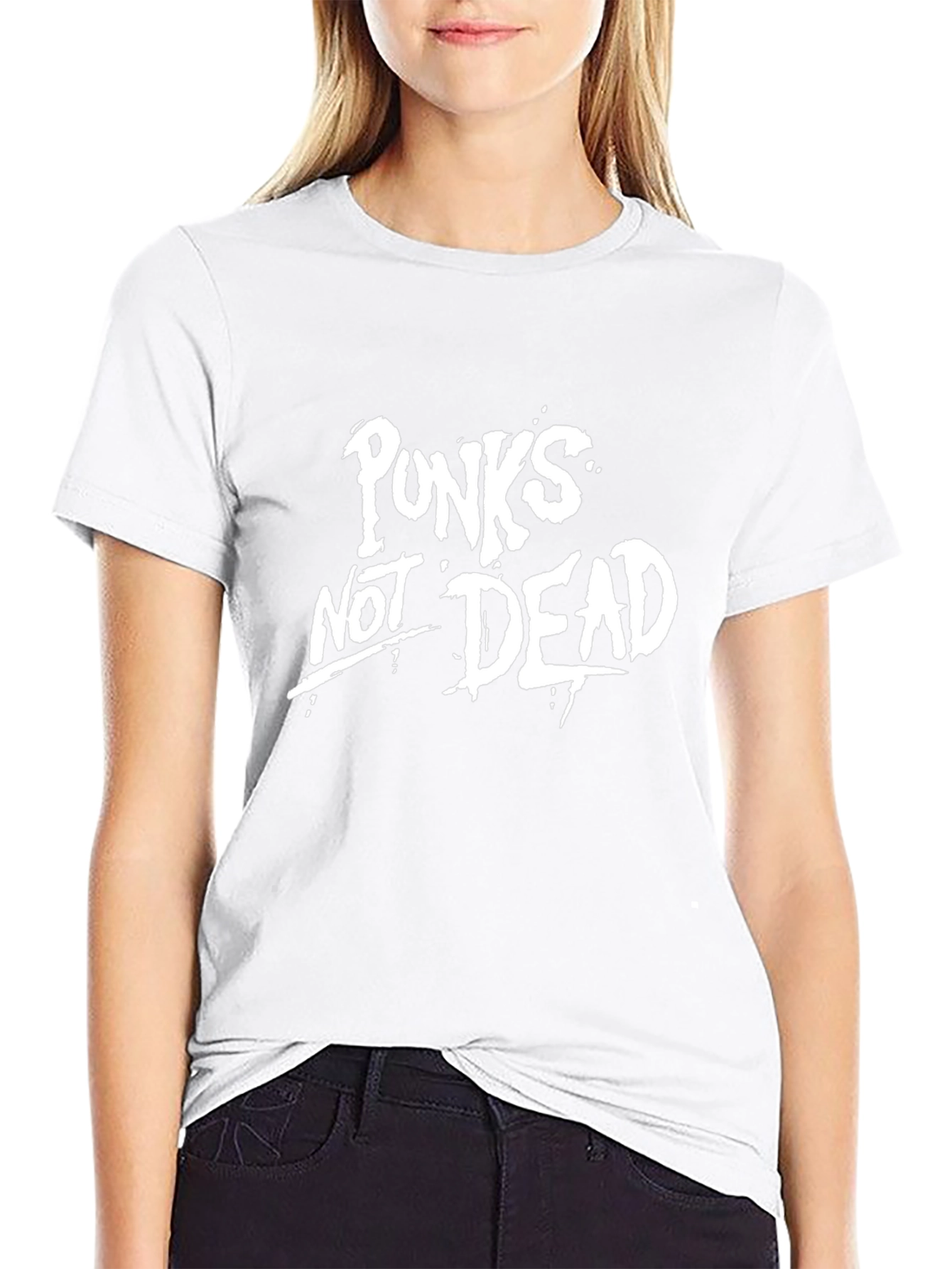 Punx Not Dead Graphic T-Shirt - Black Cotton Tee