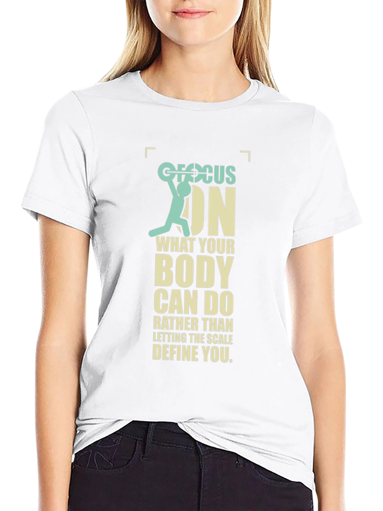 Focus On Your Body T-Shirt - Weightlifting Motivation