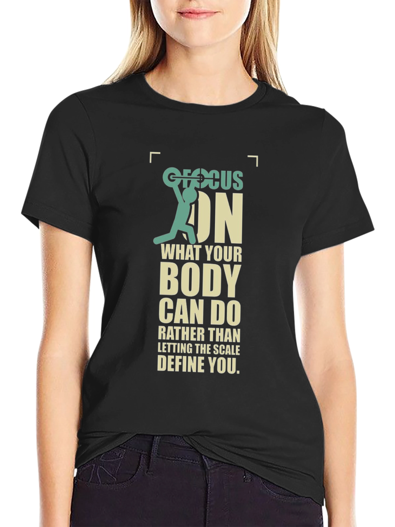 Focus On Your Body T-Shirt - Weightlifting Motivation